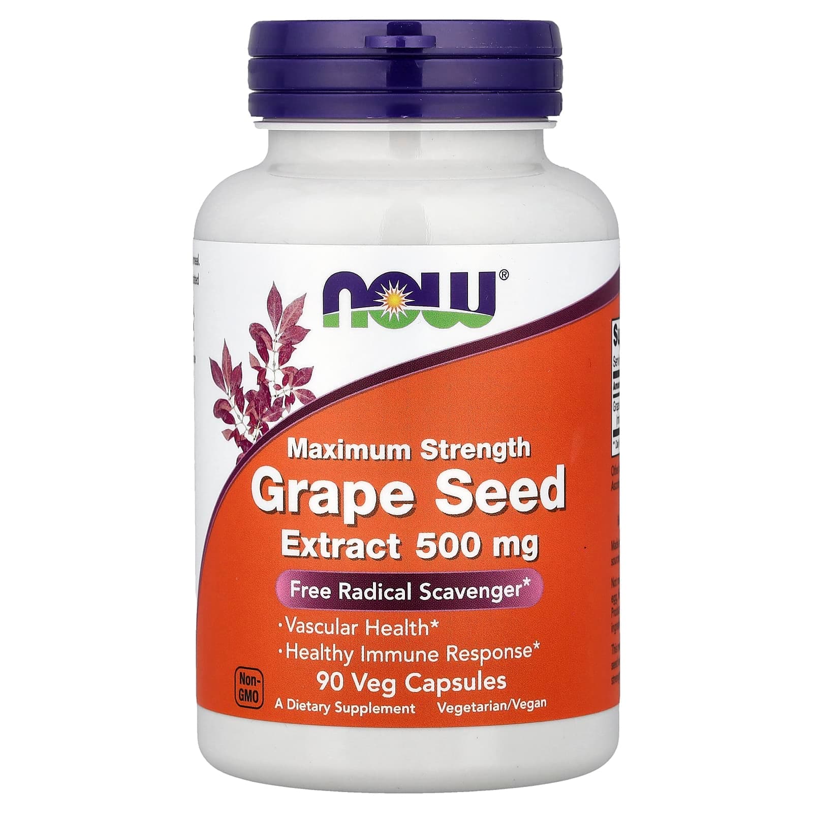 NOW Foods Grape Seed Extract – Grape Seed Extract – 90 gélules végétales de NOW Foods