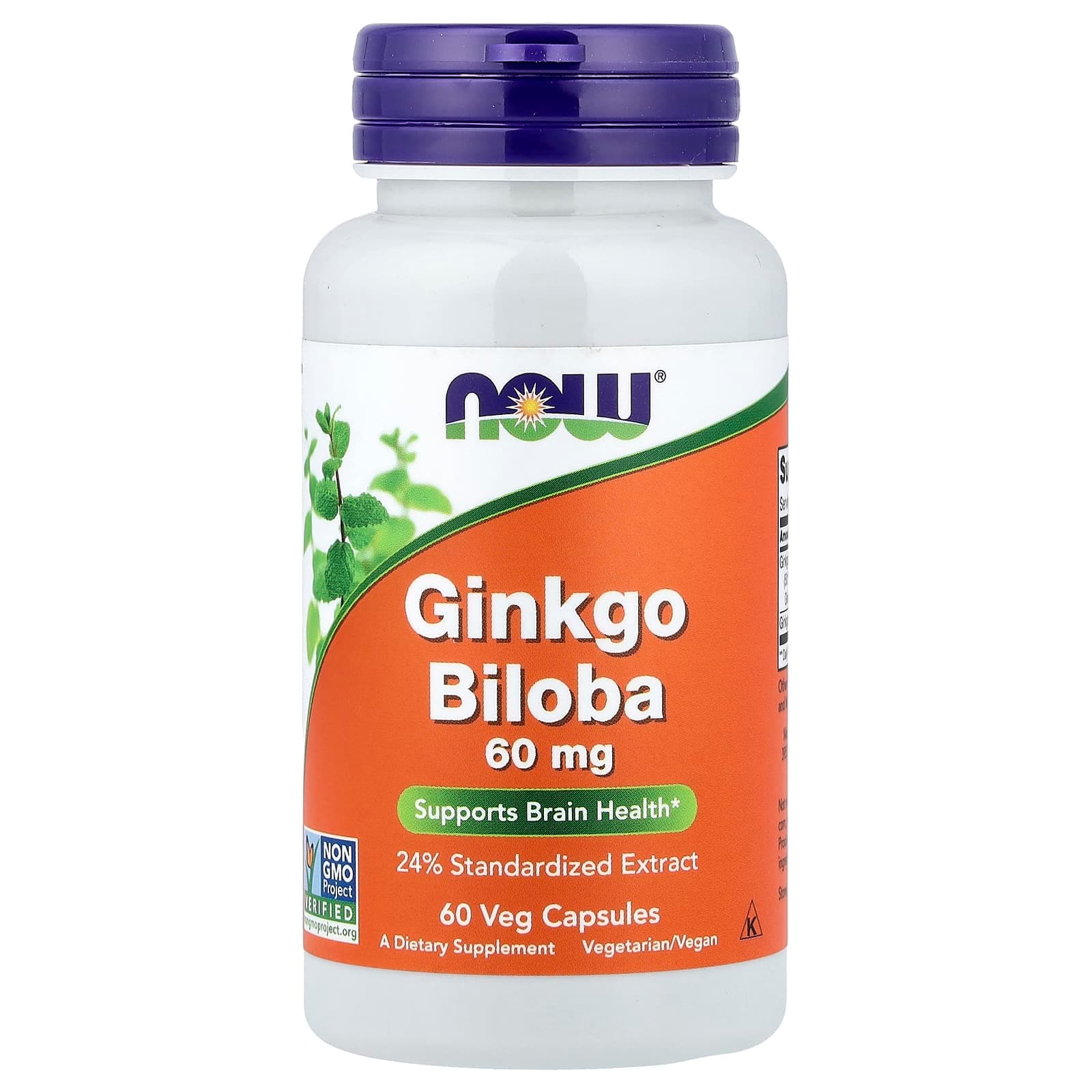 NOW Foods Ginkgo Biloba – 60 gélules végétales de NOW Foods