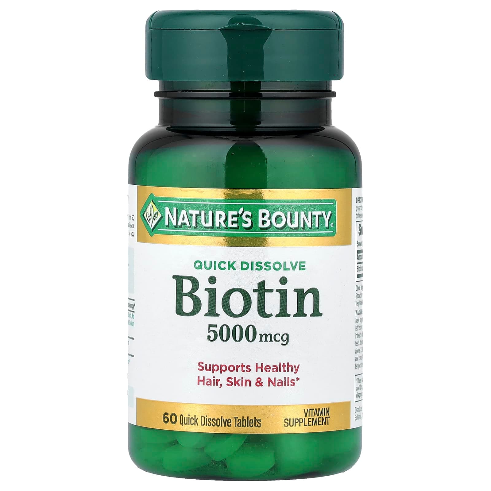 Nature's Bounty Biotin – Strawberry – 5000 µg de Nature's Bounty
