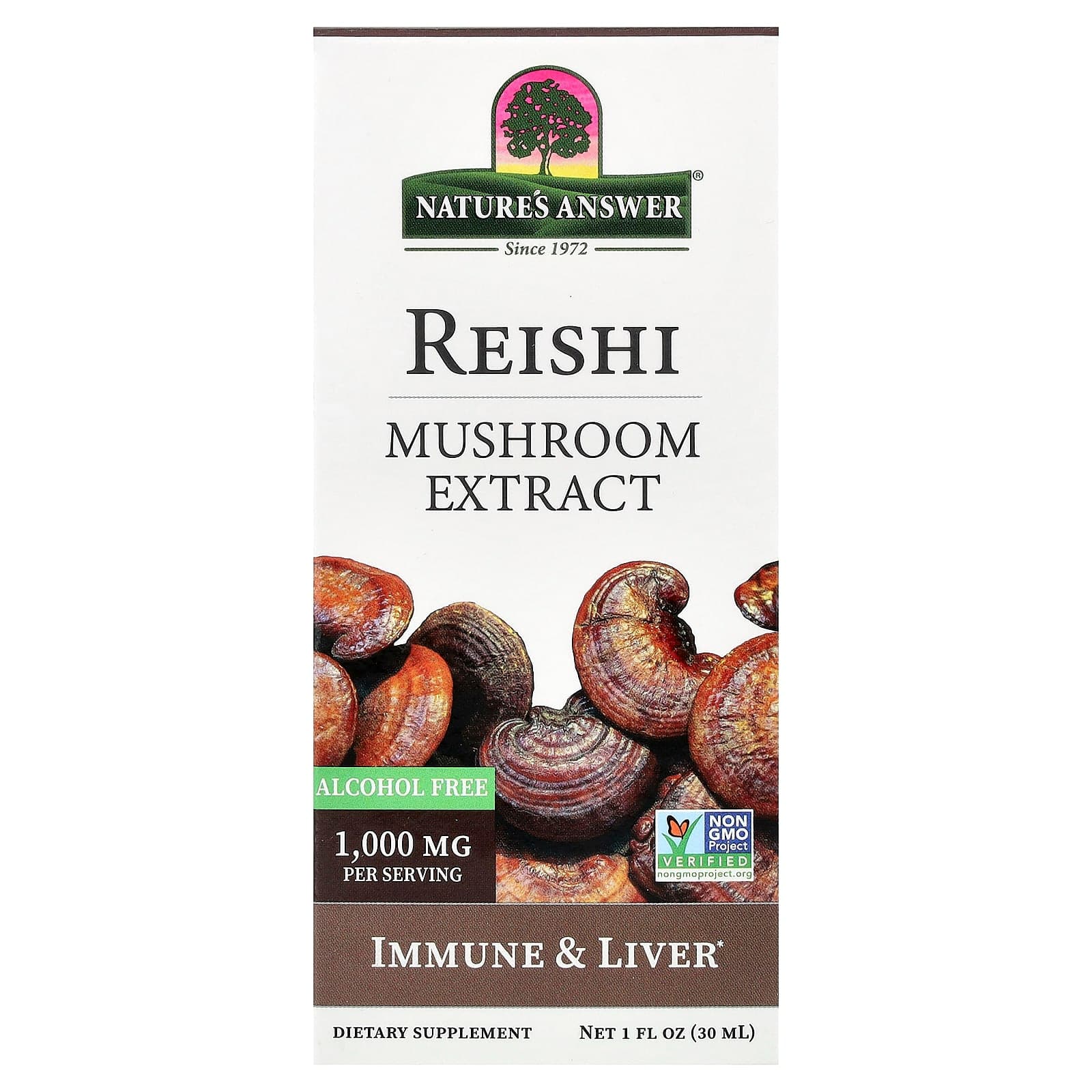 Nature's Answer Reishi, Mushroom Extract, Alcohol Free – 30 ml de Nature's Answer