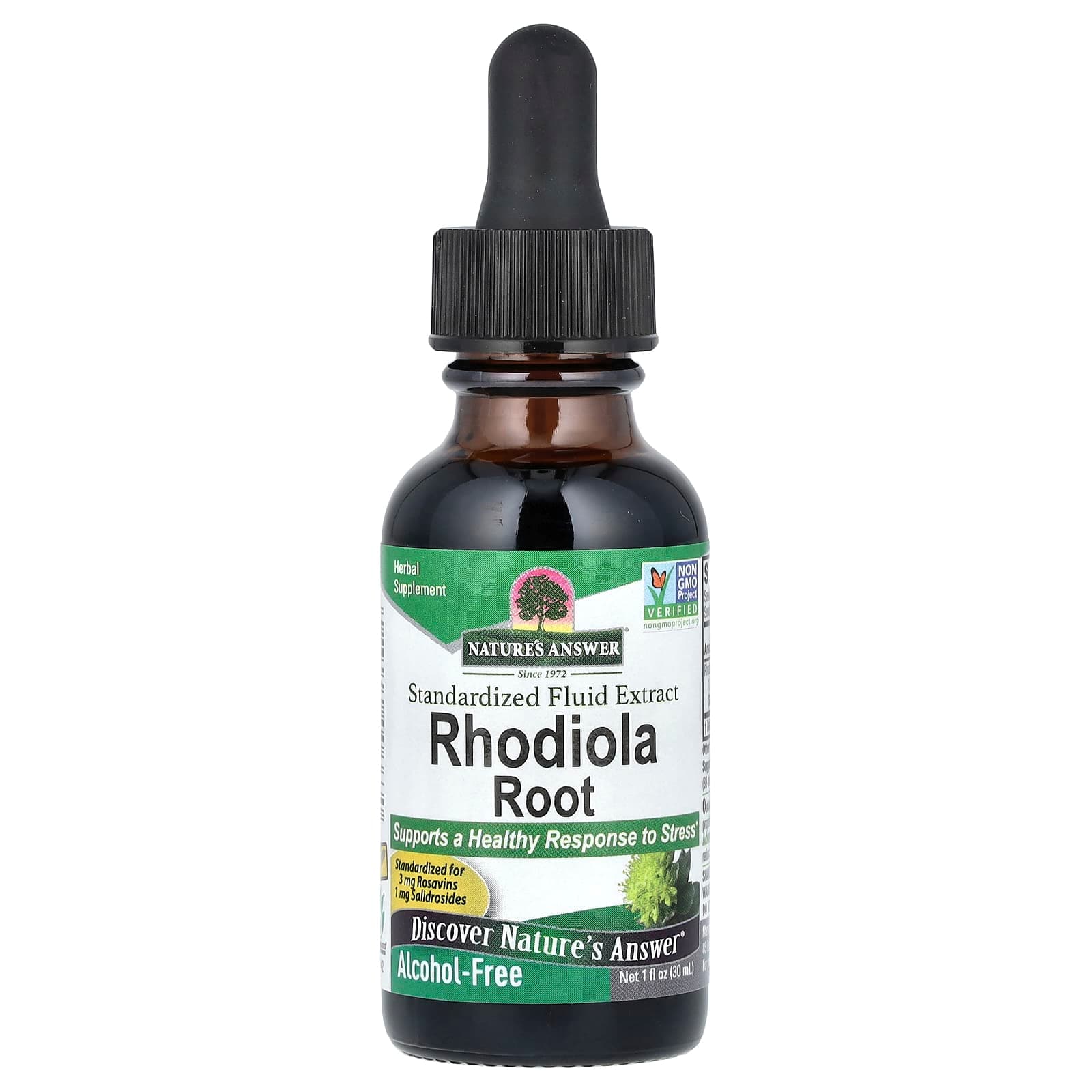 Nature's Answer Rhodiola Root, Standardized Fluid Extract, Alcohol-Free – 30 ml de Nature's Answer