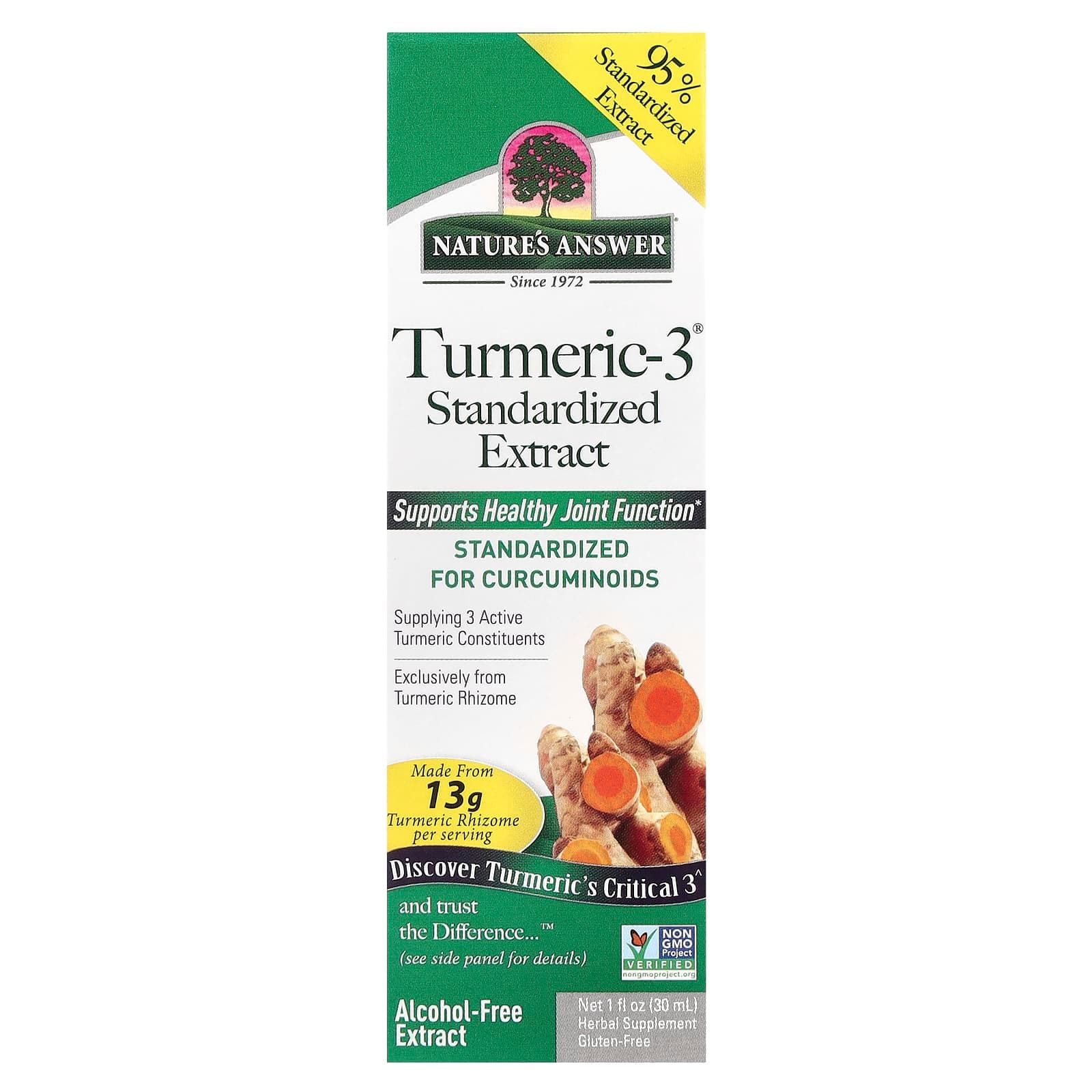 Nature's Answer Turmeric-3, Alcohol-Free – 30 ml de Nature's Answer