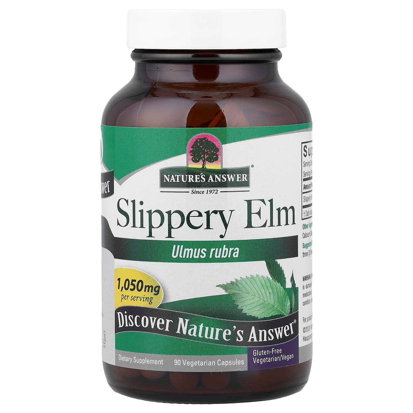 Nature's Answer Slippery Elm – 90 gélules végétales de Nature's Answer