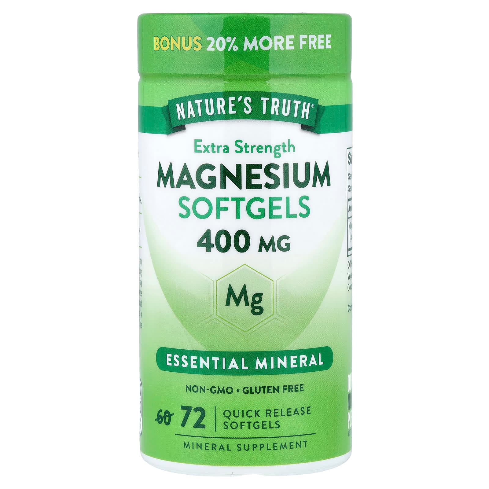Nature's Truth Magnesium – 400 mg de Nature's Truth
