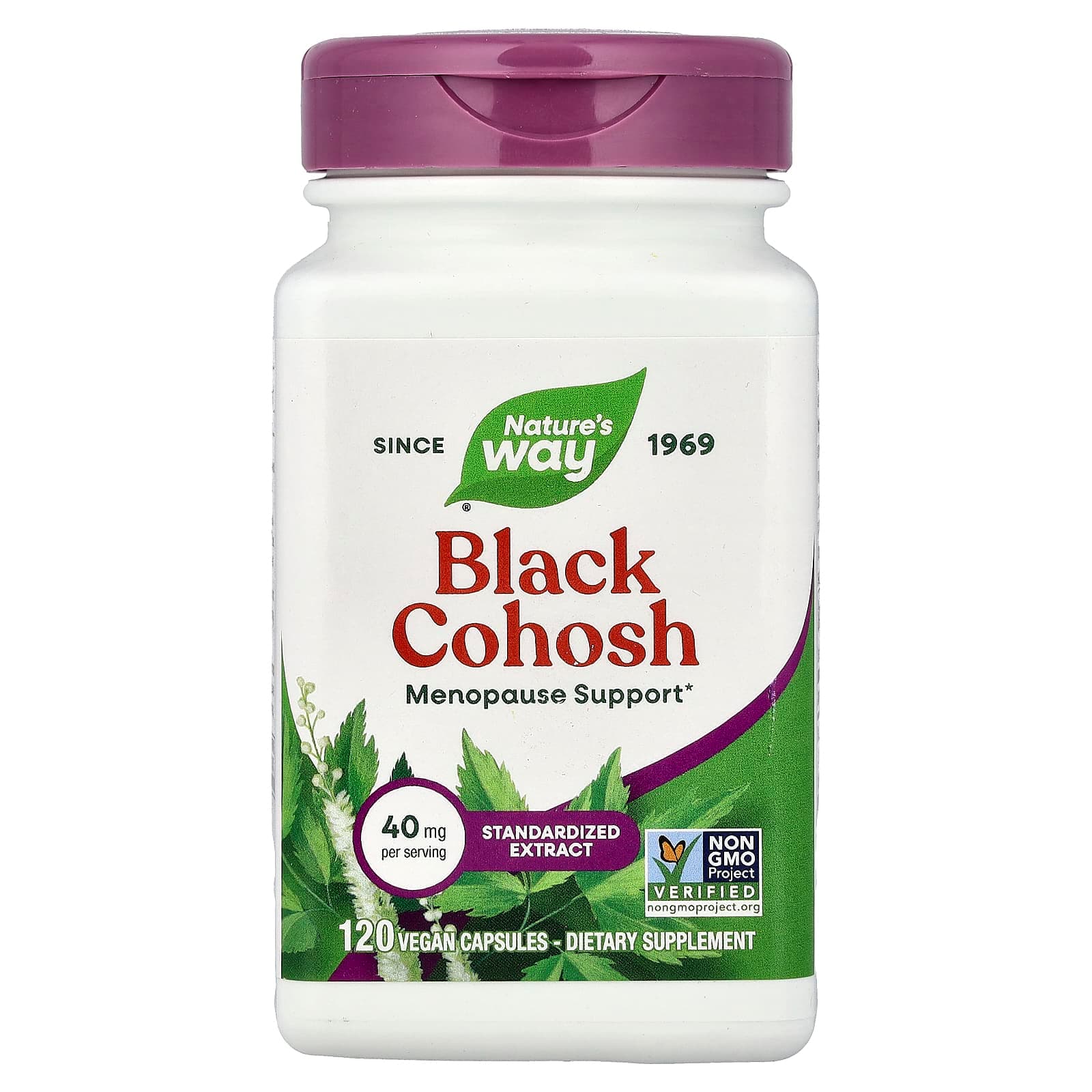Nature's Way Black Cohosh – 120 gélules véganes de Nature's Way
