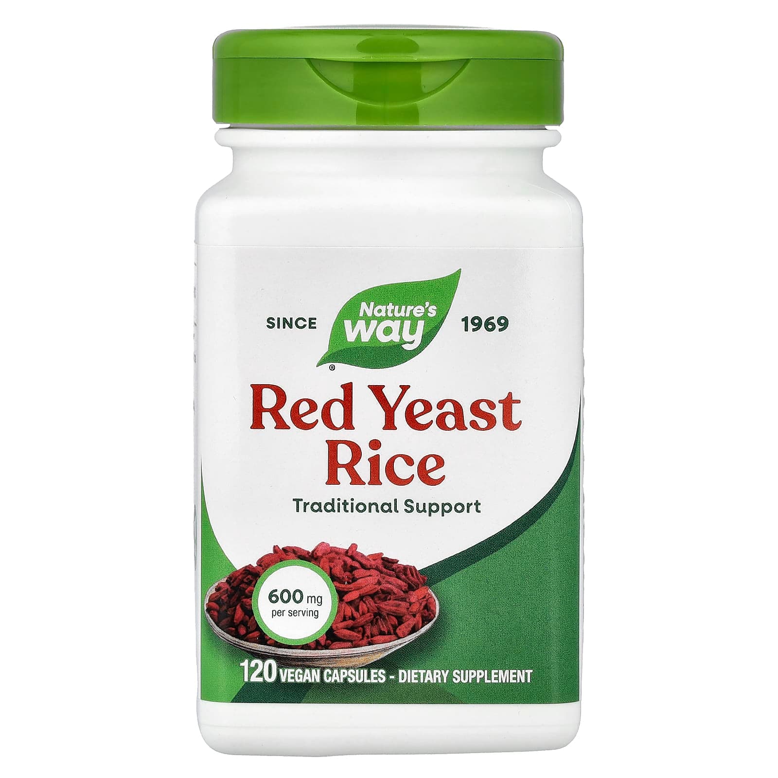 Nature's Way Red Yeast Rice – 120 gélules véganes de Nature's Way