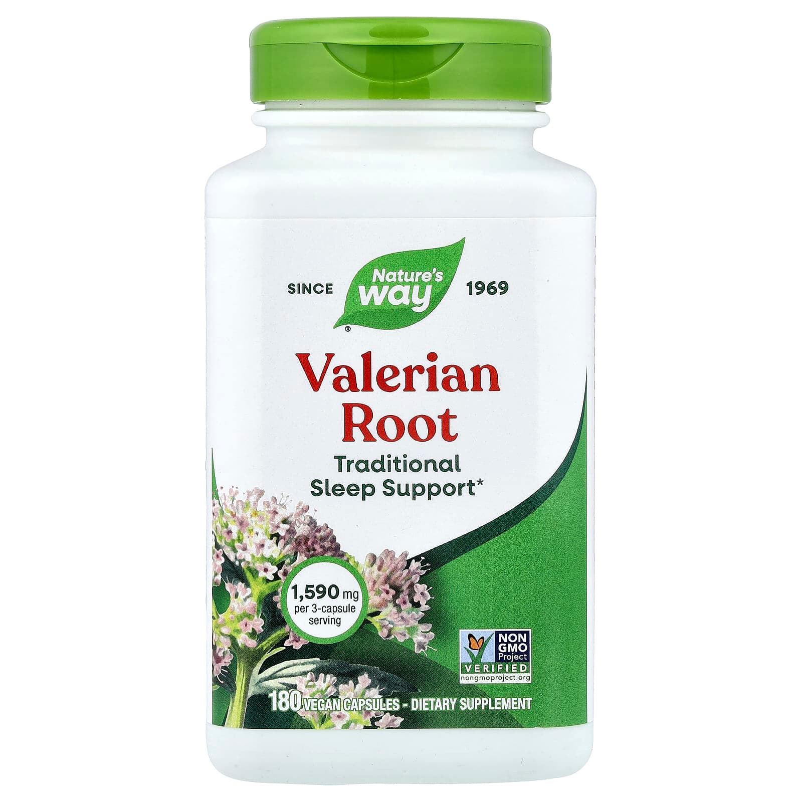 Nature's Way Valerian Root – 180 gélules véganes de Nature's Way