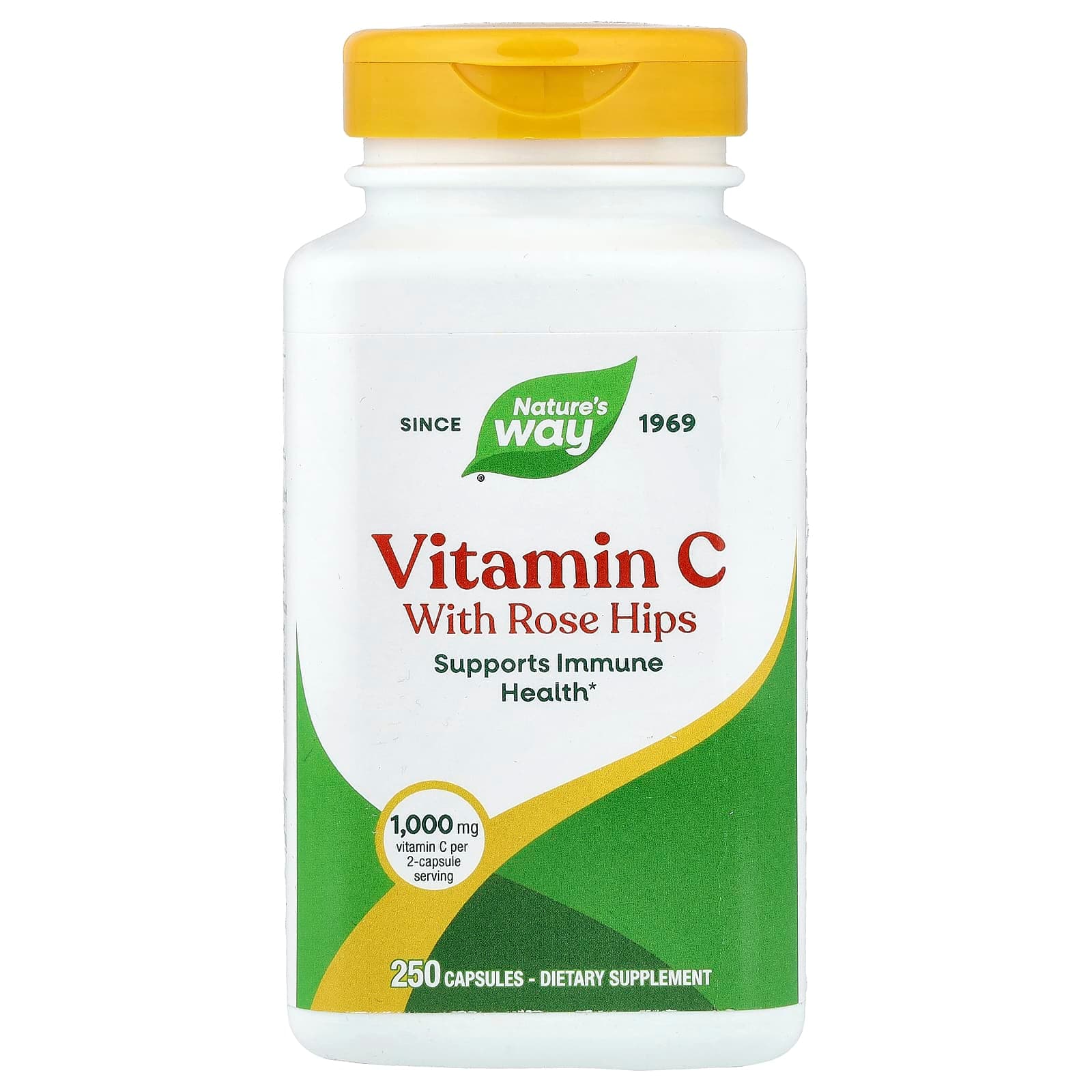 Nature's Way Vitamin C with Rose Hips – 250 gélules de Nature's Way