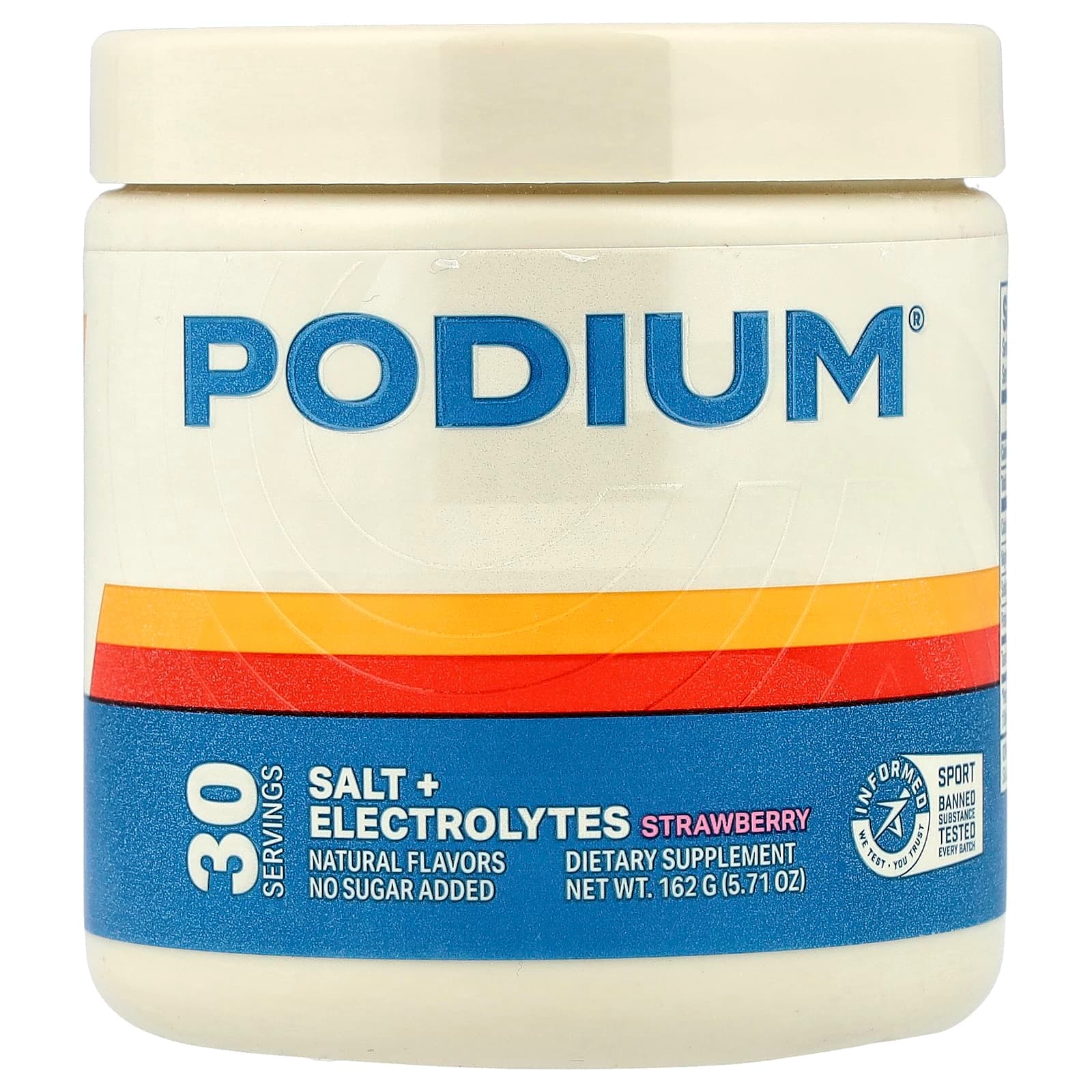 Podium Nutrition Salt + Electrolytes – Strawberry – 162 g de Podium Nutrition