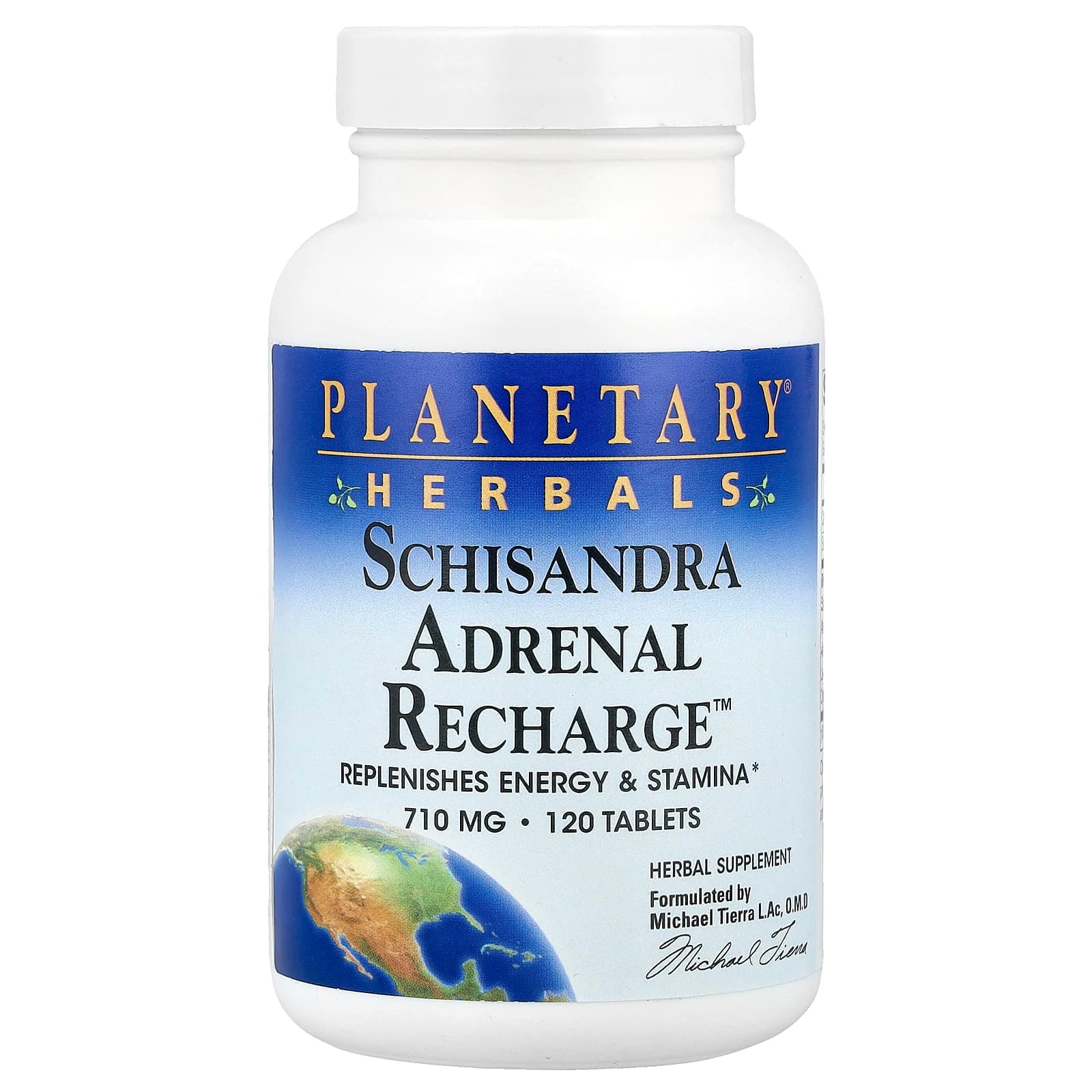 Planetary Herbals Schisandra Adrenal Recharge – 120 comprimés de Planetary Herbals