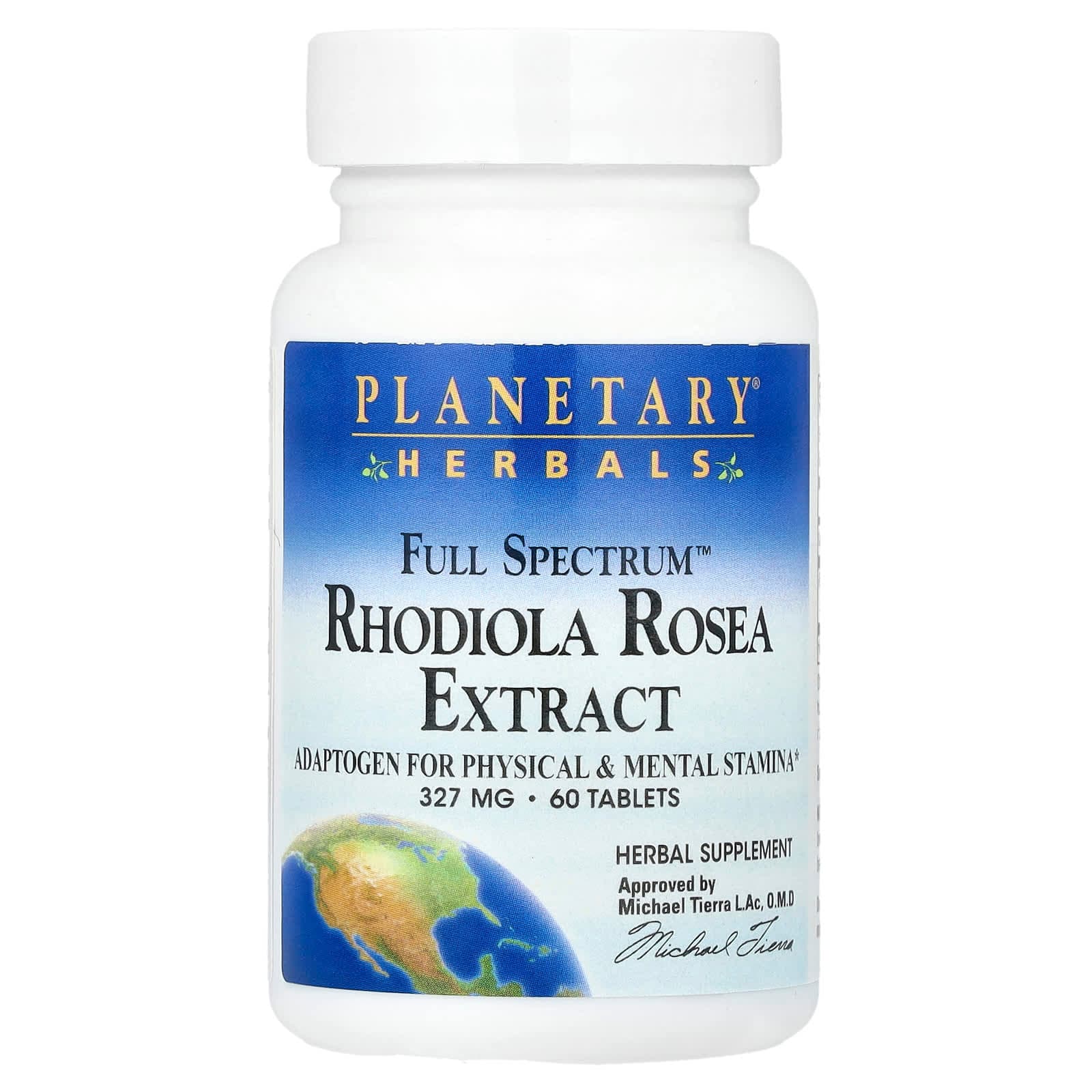 Planetary Herbals Full Spectrum Rhodiola Rosea Extract – 60 comprimés de Planetary Herbals