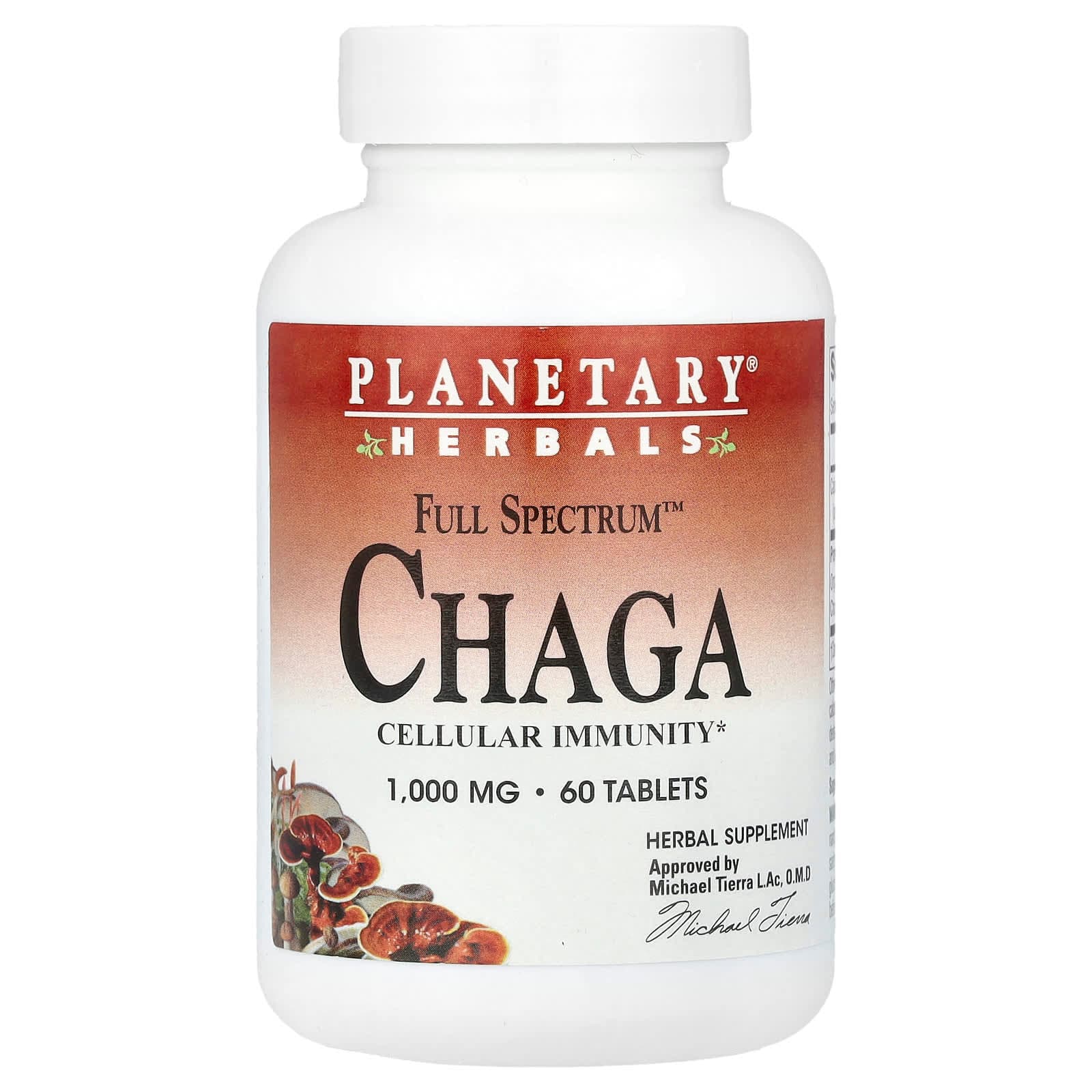 Planetary Herbals Full Spectrum Chaga – 60 comprimés de Planetary Herbals