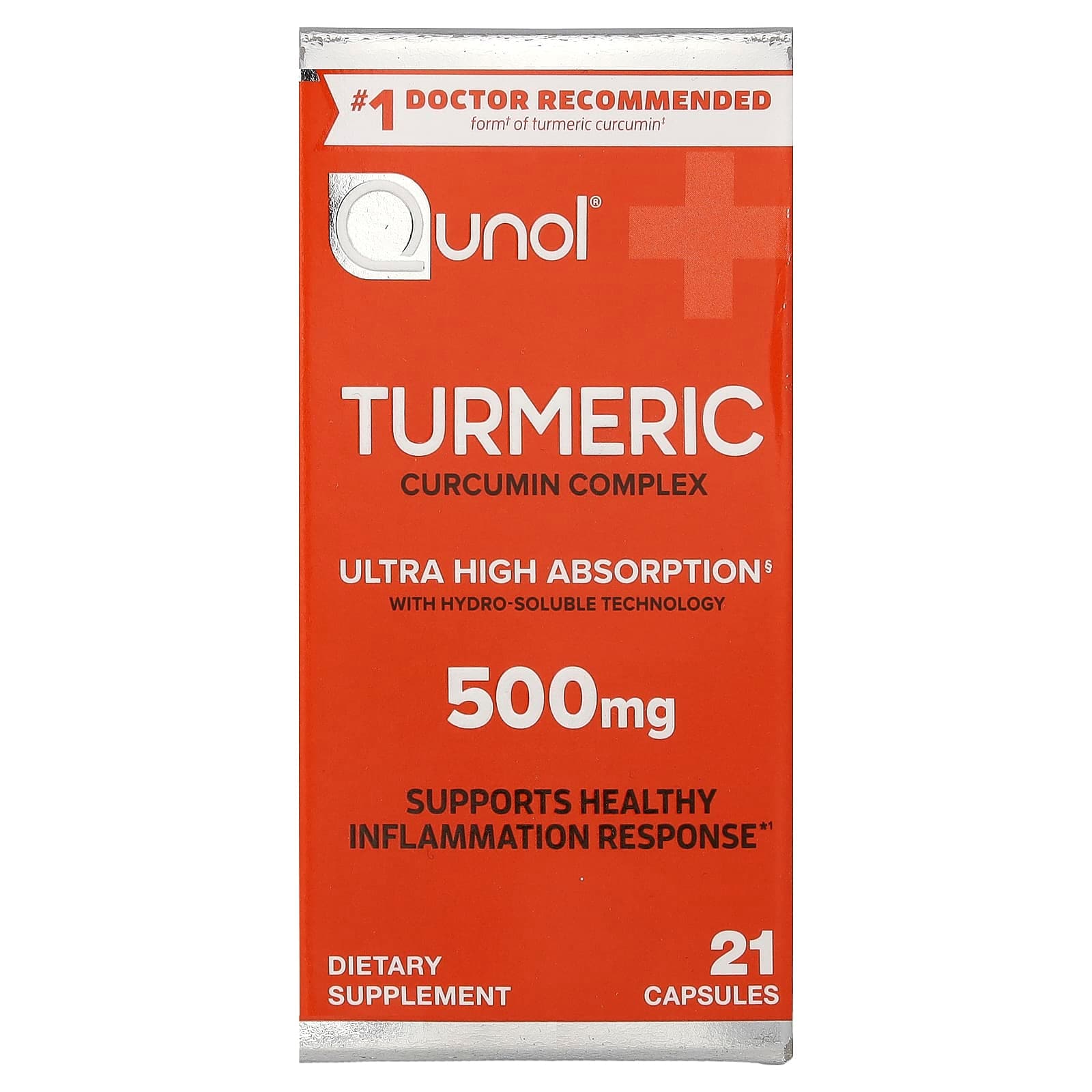 Qunol Turmeric – 21 gélules végétales de Qunol