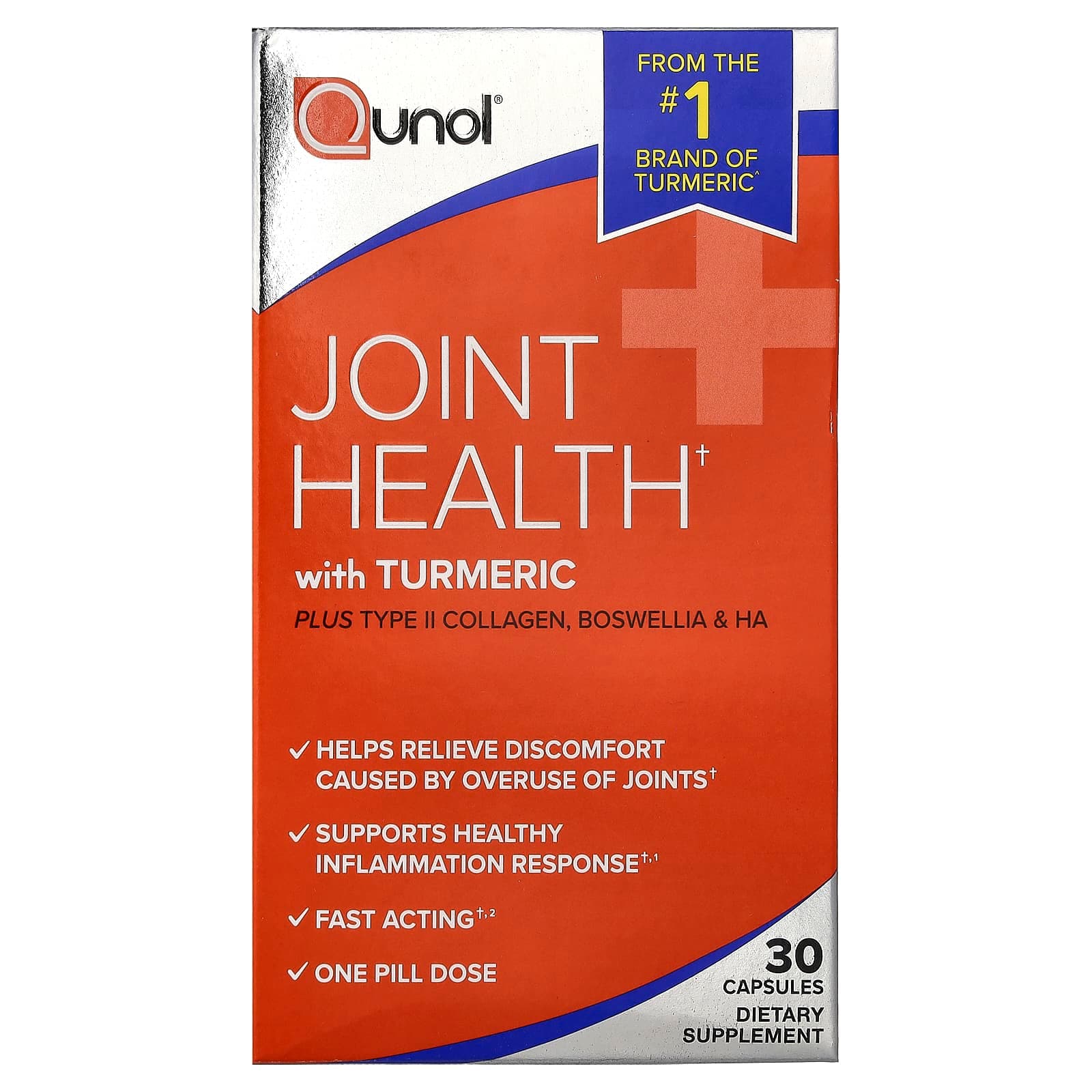 Qunol Joint Health with Turmeric – 30 gélules de Qunol