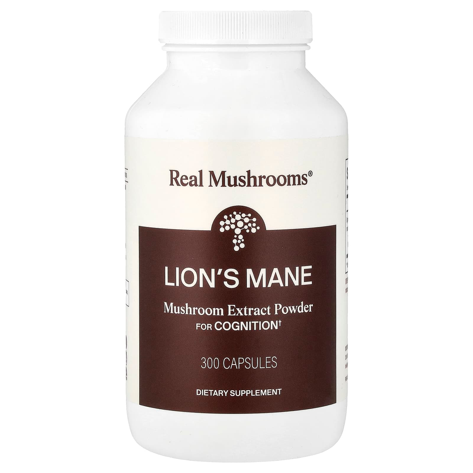 Real Mushrooms Lion's Mane, Mushroom Extract Powder – 300 gélules de Real Mushrooms