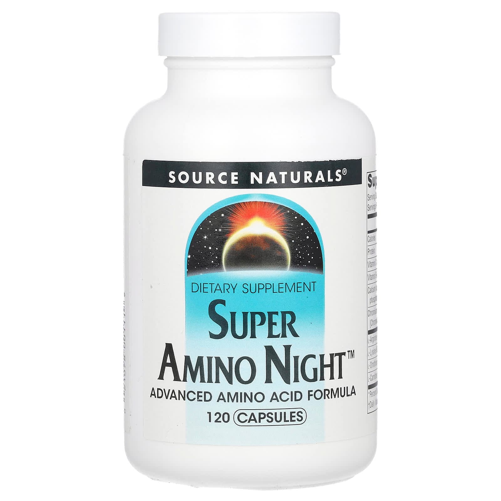 Source Naturals Super Amino Night – 120 gélules de Source Naturals