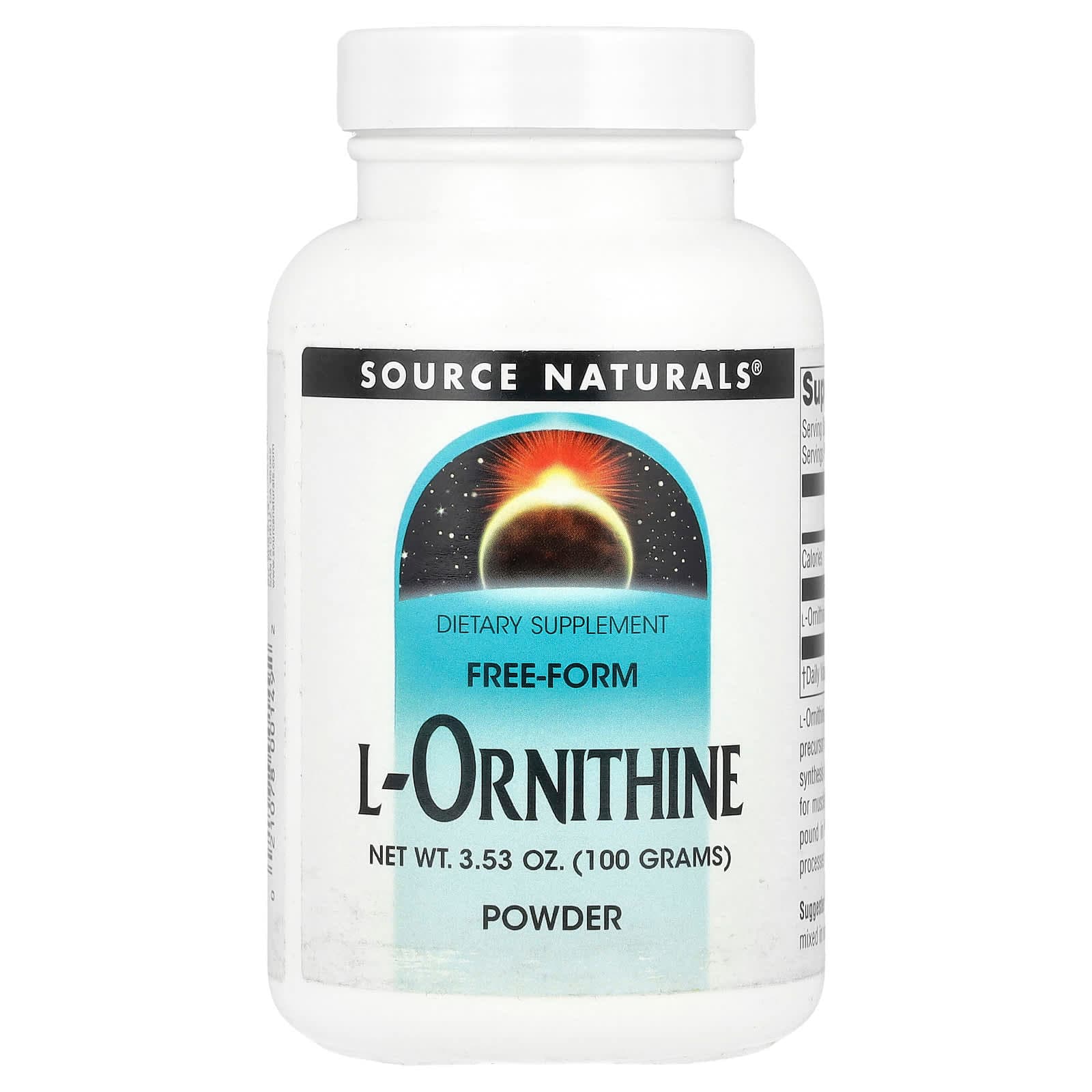 Source Naturals L-Ornithine Powder – 100 g de Source Naturals