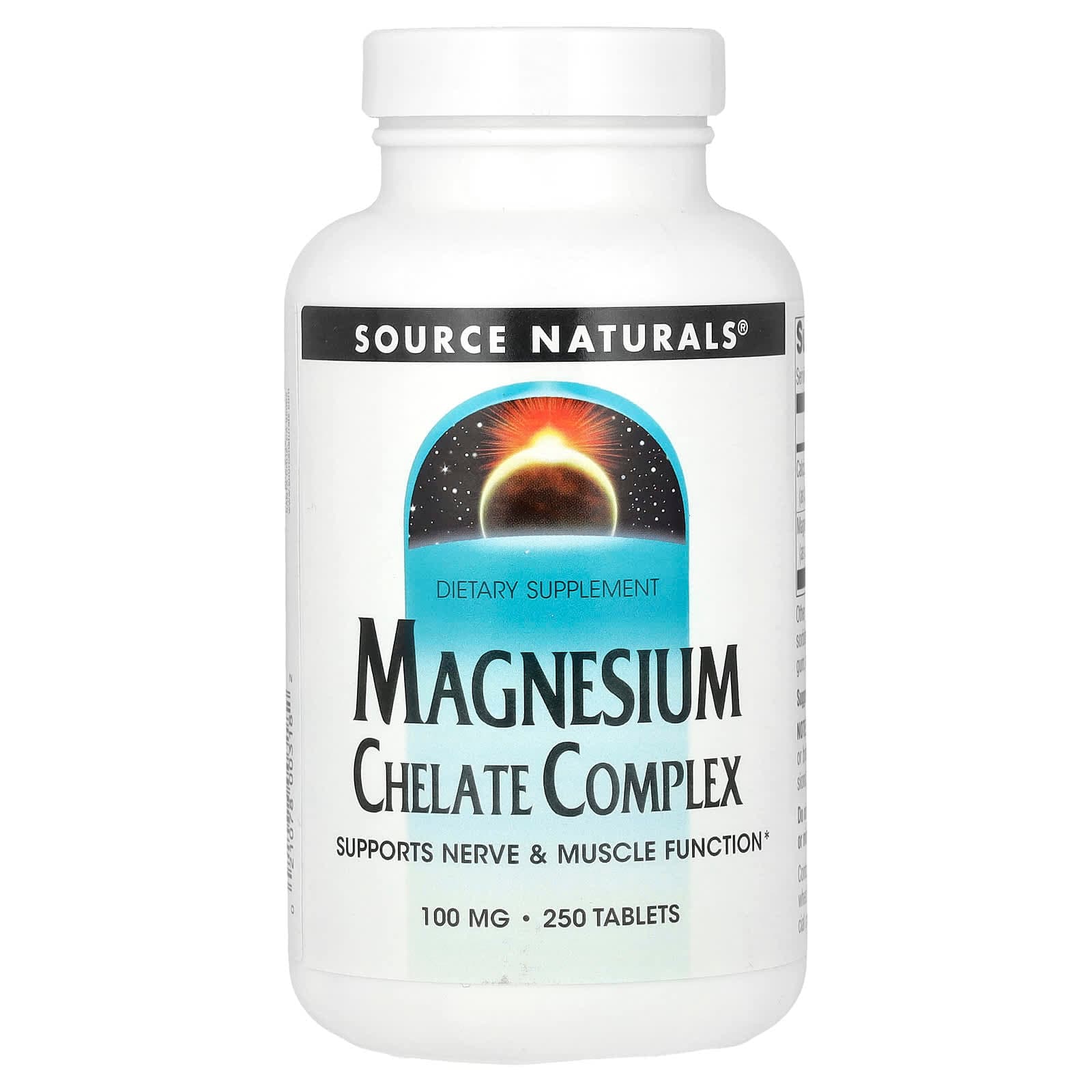 Source Naturals Magnesium Chelate Complex – 250 comprimés de Source Naturals