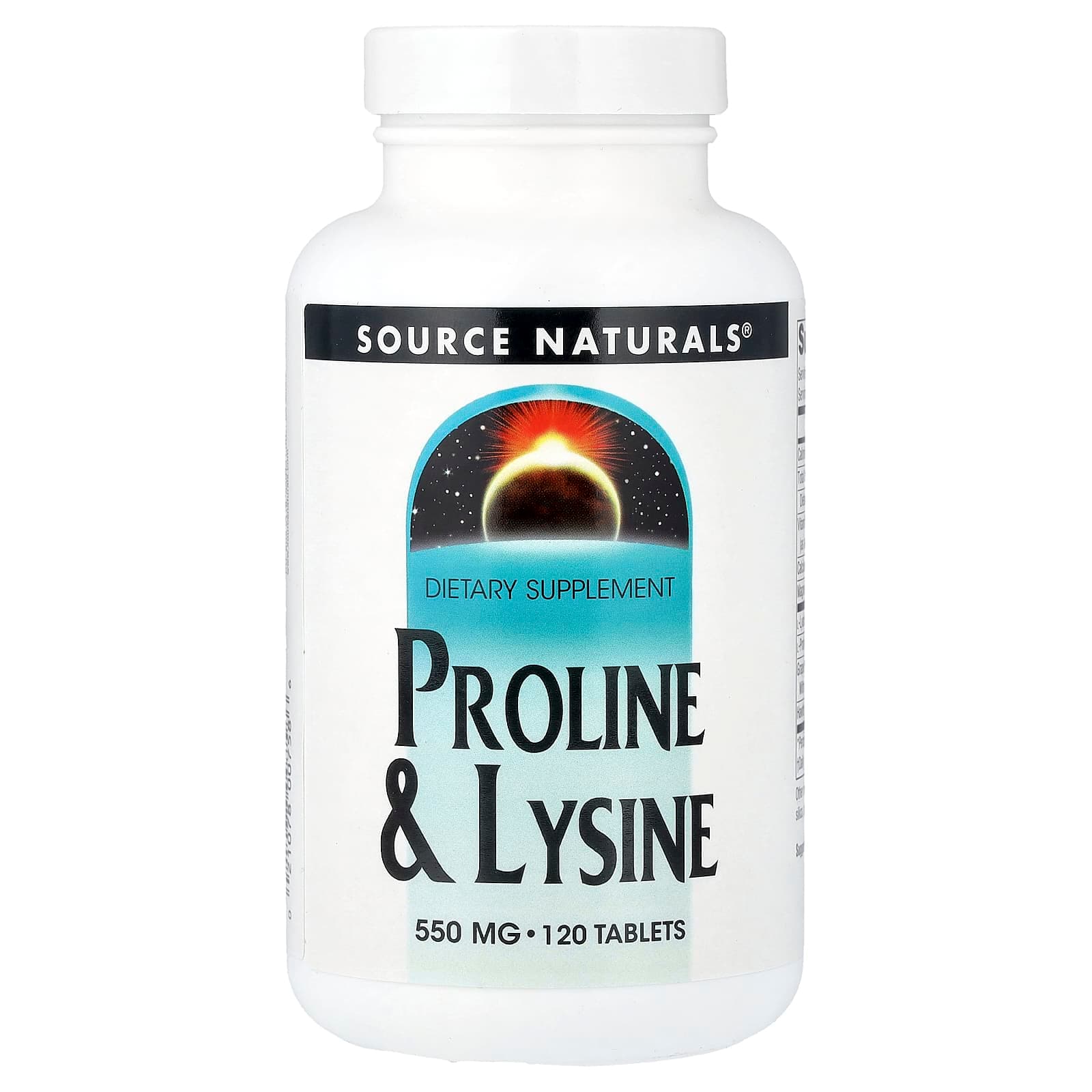 Source Naturals Proline & Lysine – 120 comprimés de Source Naturals