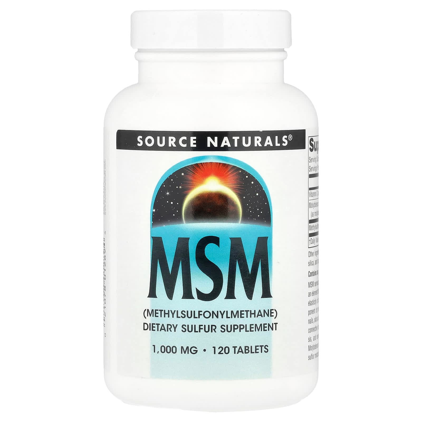 Source Naturals MSM – 120 comprimés de Source Naturals
