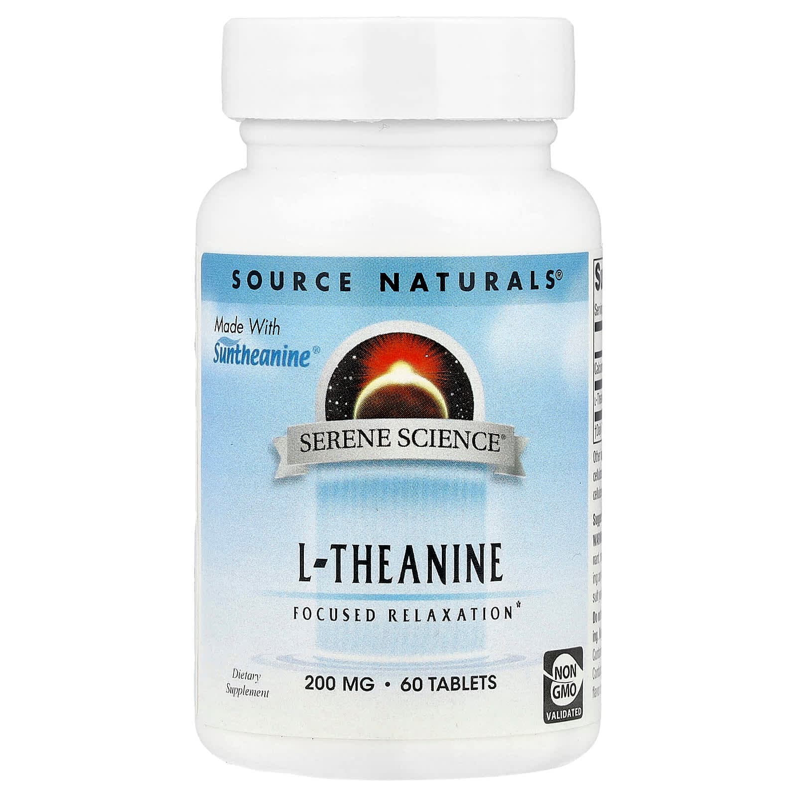 Source Naturals Serene Science, L-Theanine – 60 comprimés de Source Naturals
