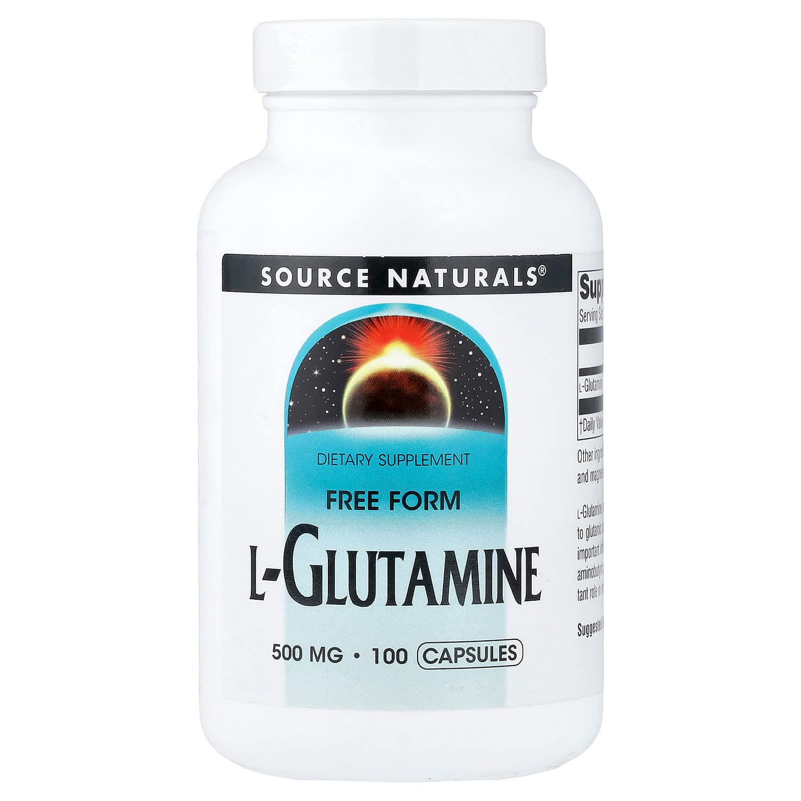 Source Naturals L-Glutamine – 100 gélules de Source Naturals