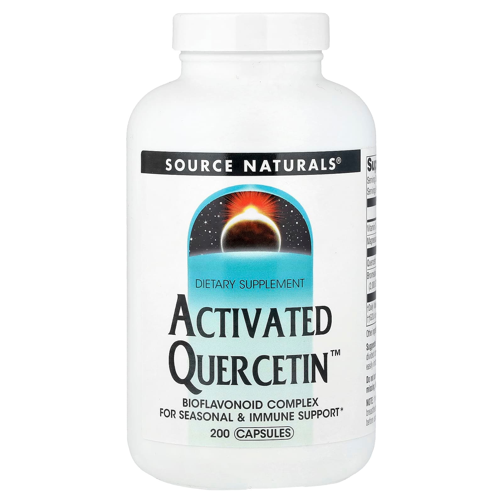 Source Naturals Activated Quercetin – 200 gélules de Source Naturals