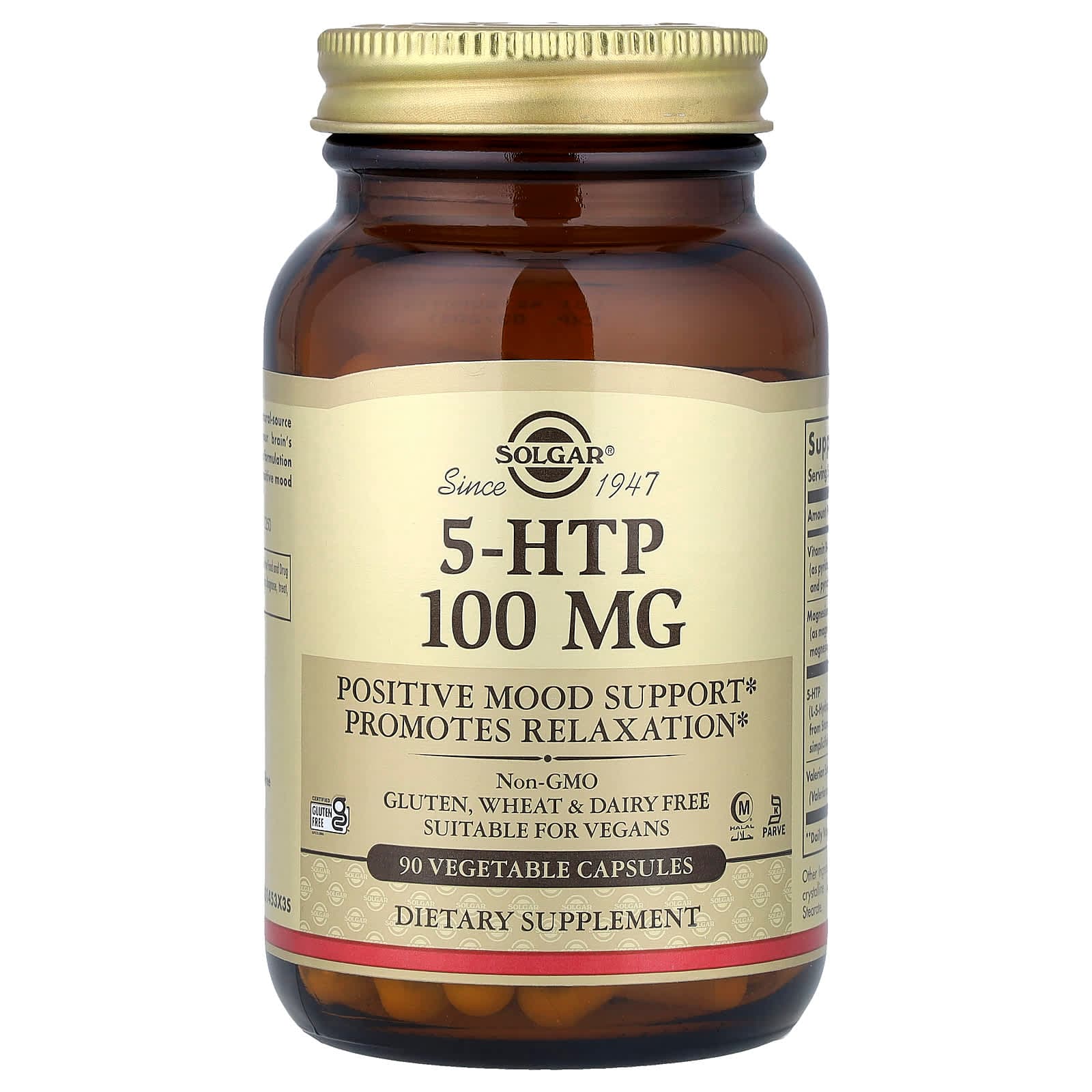 Solgar 5-HTP, 90 Vegetable Capsules de Solgar