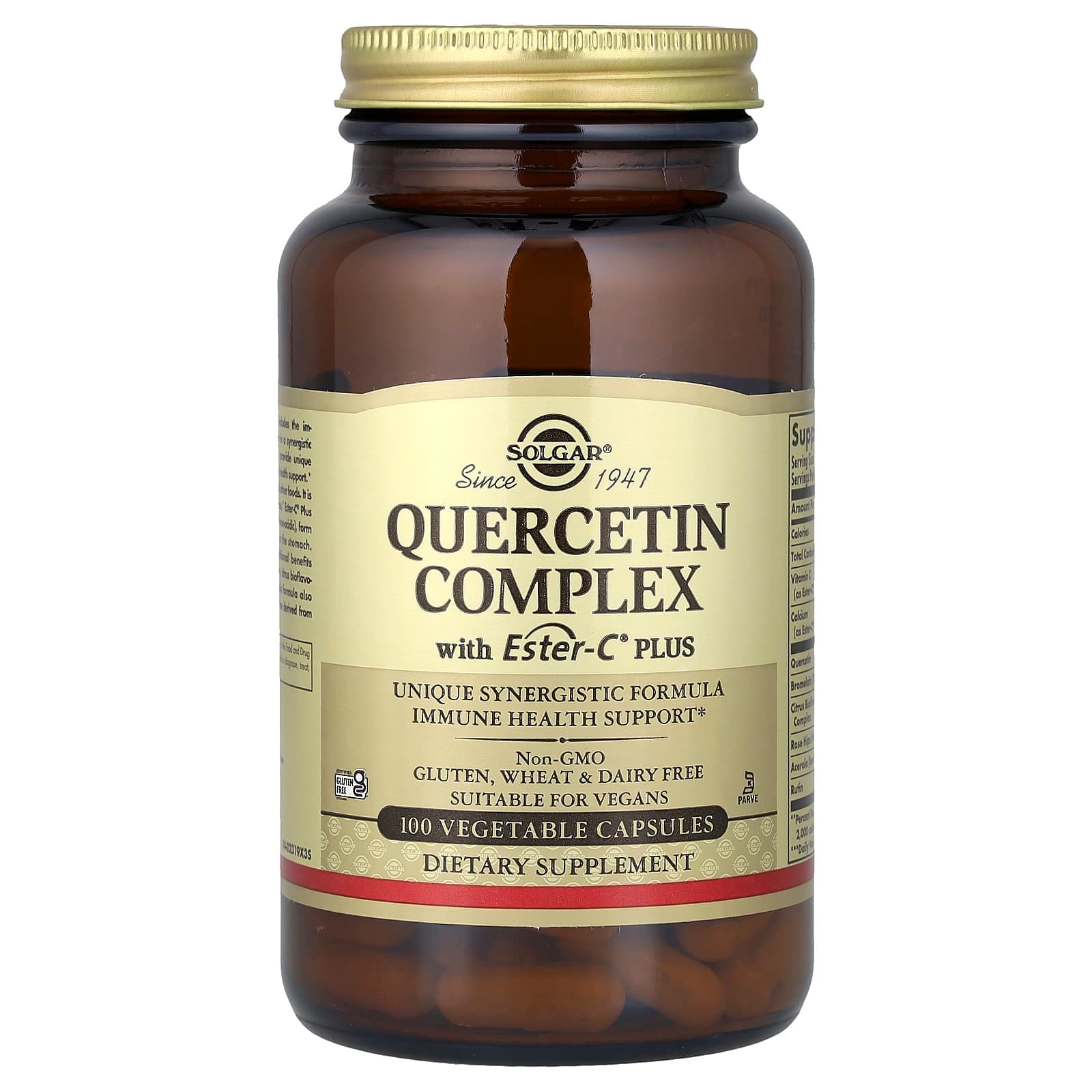 Solgar Quercetin Complex with Ester-C Plus, 100 Vegetable Capsules de Solgar