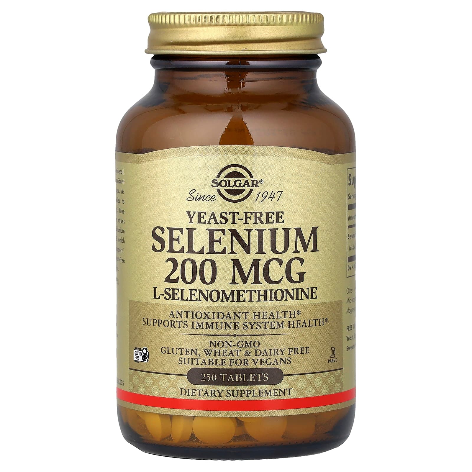 Solgar Selenium, Yeast-Free – 250 comprimés de Solgar