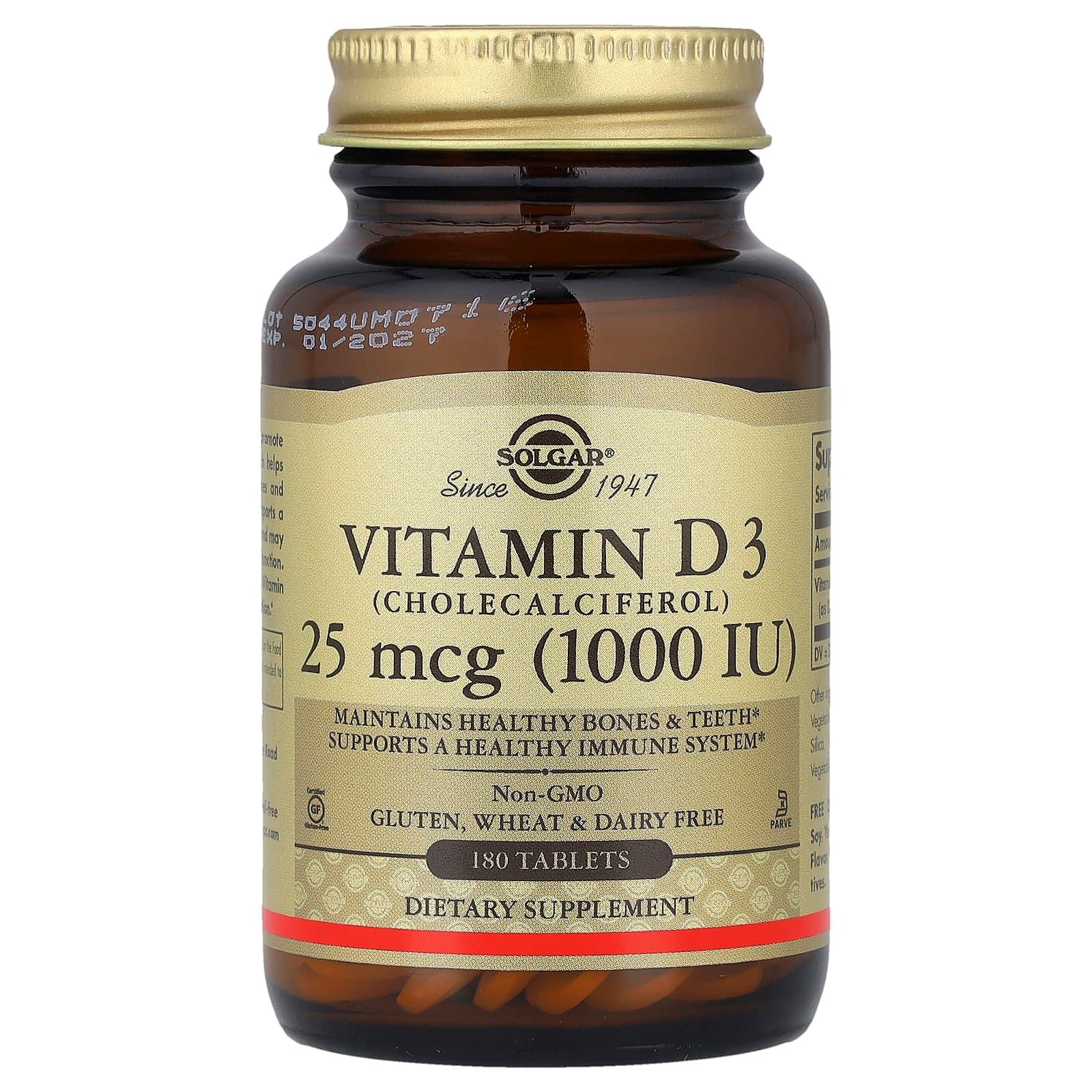 Solgar Vitamin D3 – 180 comprimés de Solgar