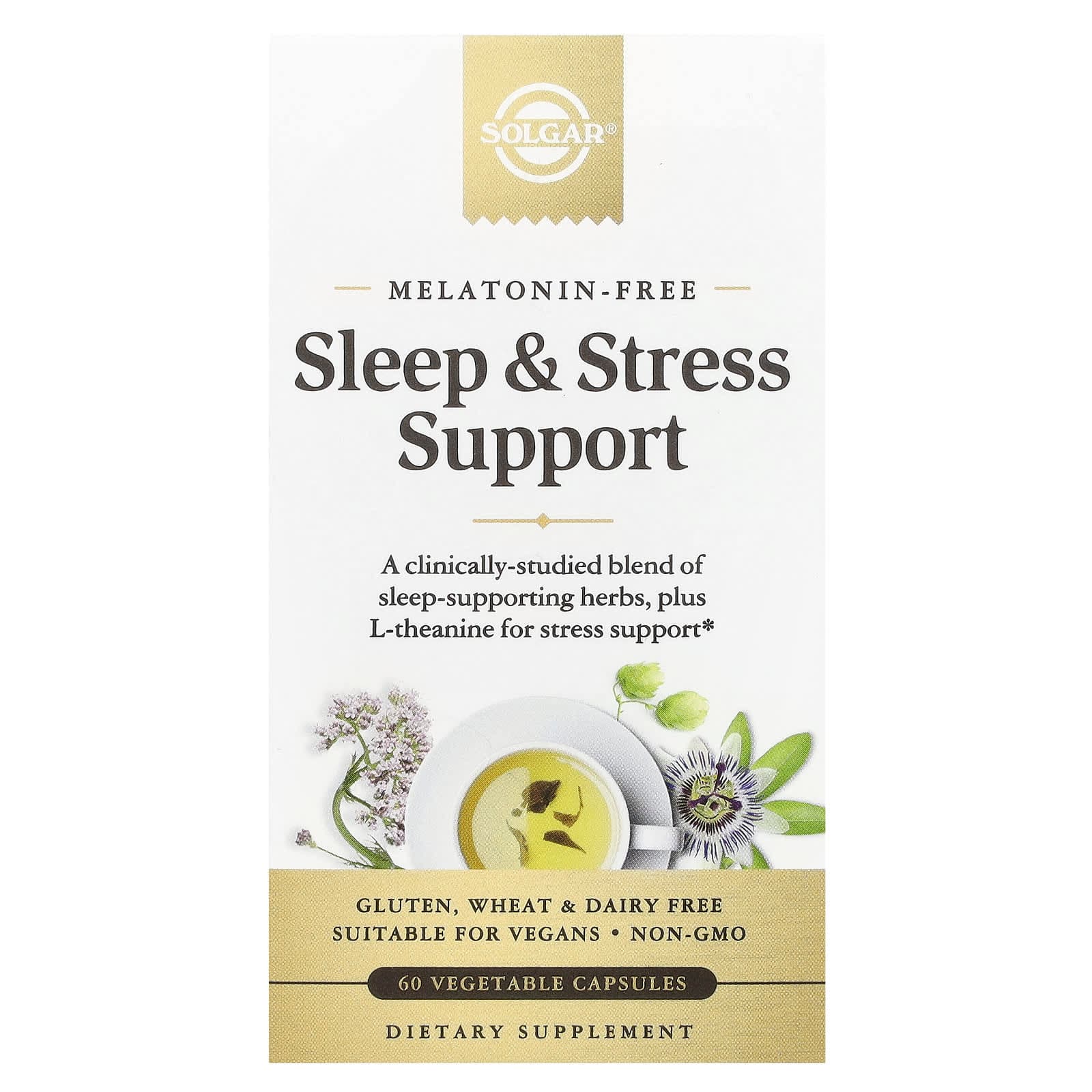 Solgar Sleep & Stress Support, 60 Vegetable Capsules de Solgar