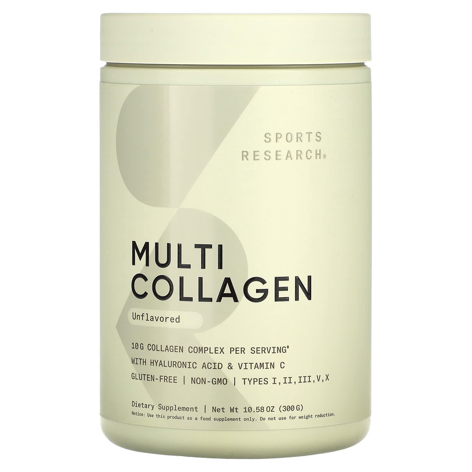 Sports Research Multi Collagen – Sans arôme – 300 g de Sports Research