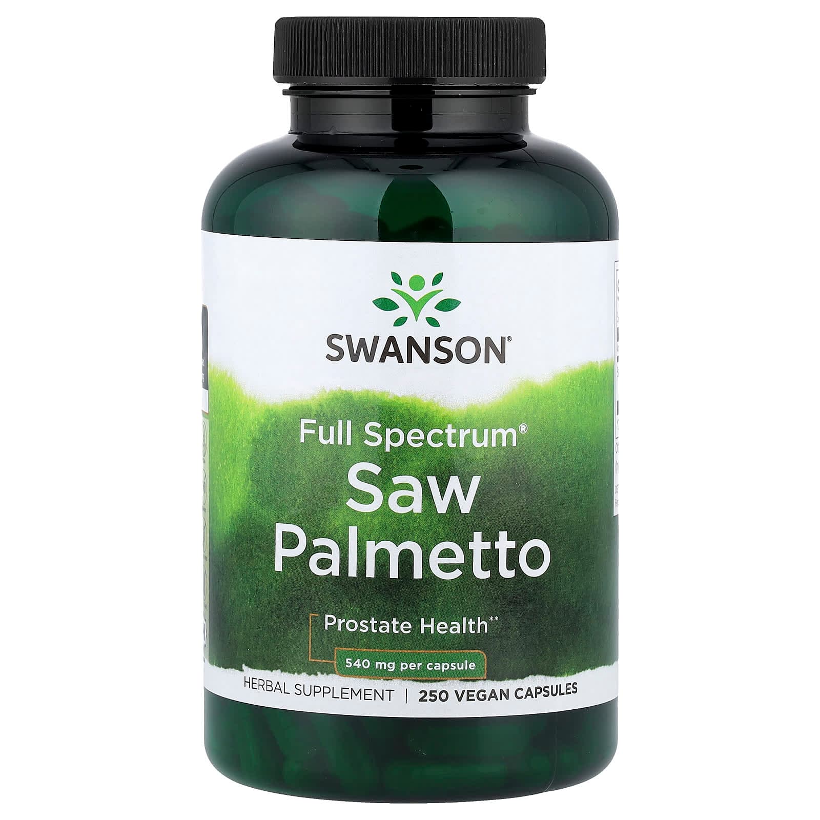 Swanson Vitamins Full Spectrum Saw Palmetto – 250 gélules véganes de Swanson Vitamins