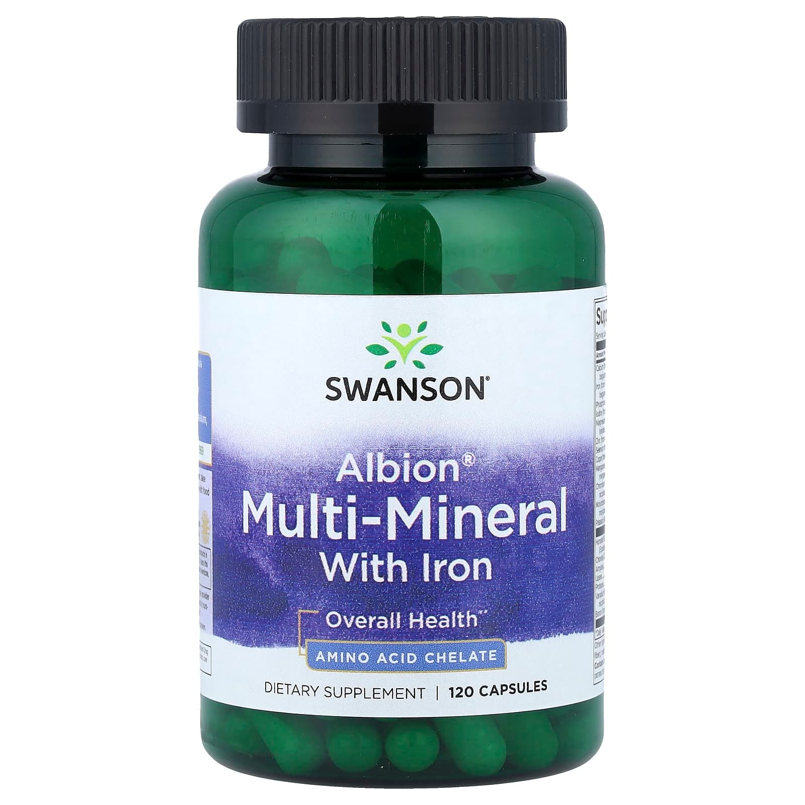 Swanson Vitamins Albion Multi-Mineral with Iron – 120 gélules de Swanson Vitamins