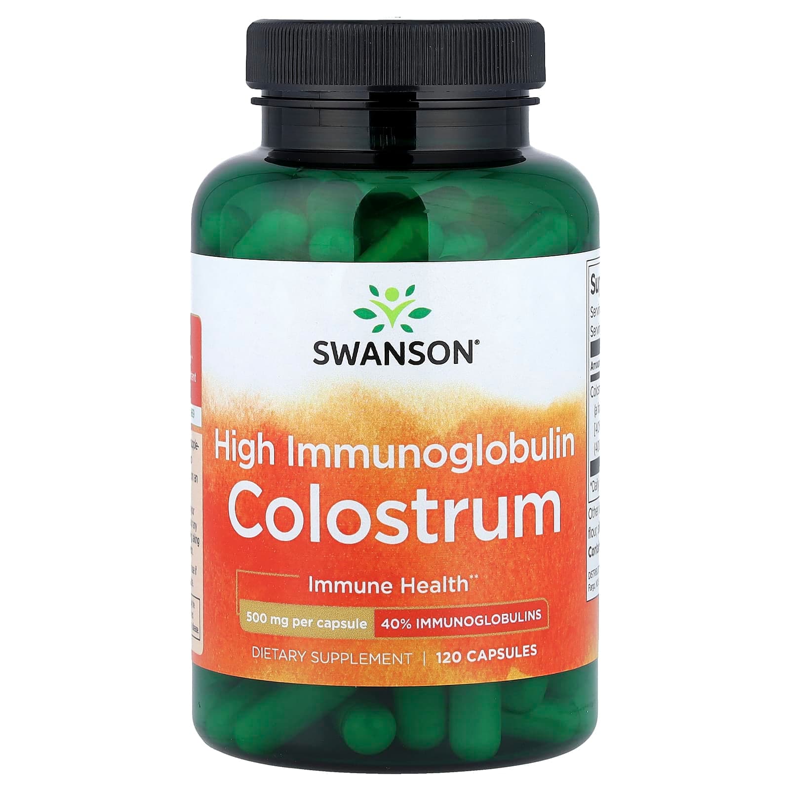 Swanson Vitamins High Immunoglobulin Colostrum – 120 gélules de Swanson Vitamins