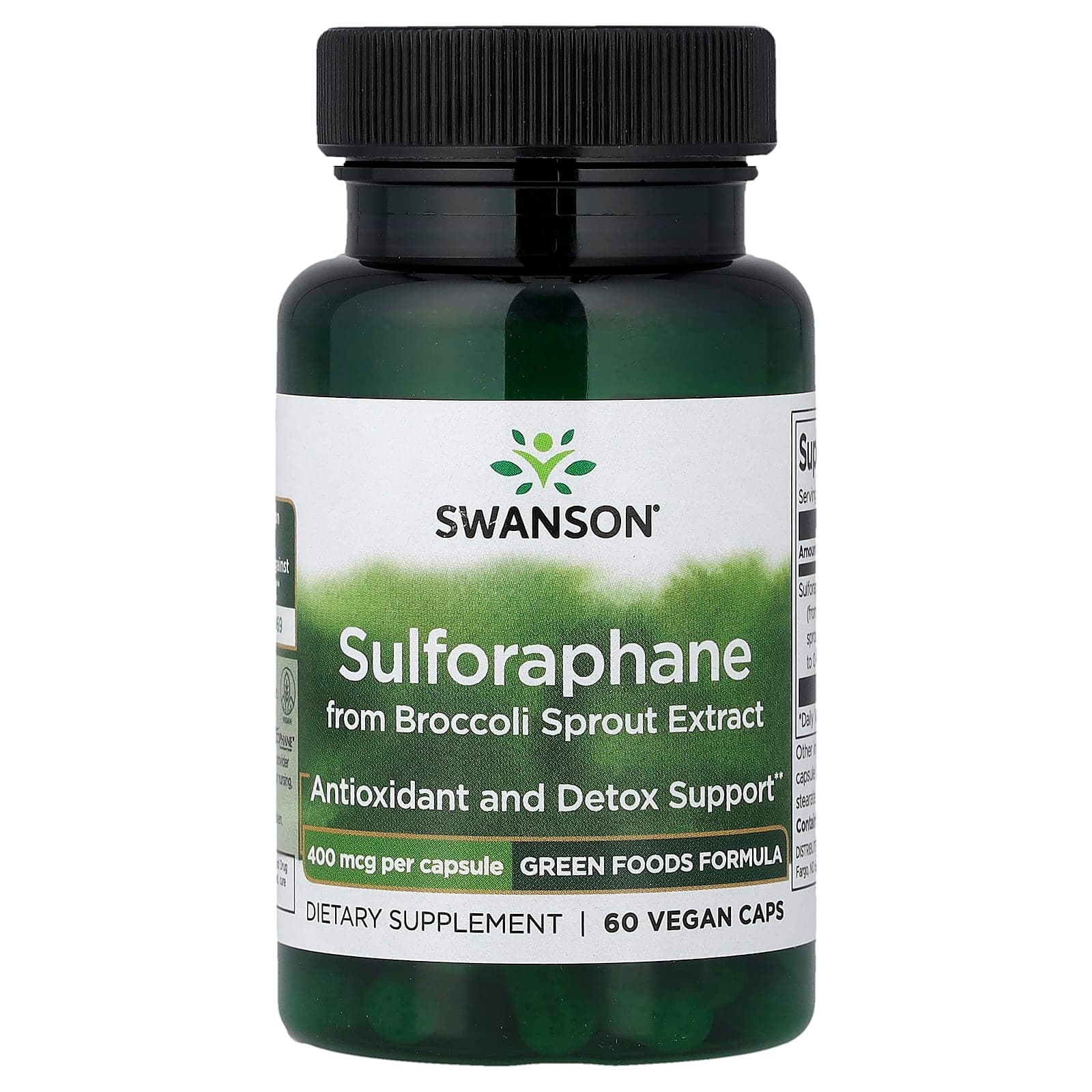 Swanson Vitamins Sulforaphane from Broccoli Sprout Extract – 60 gélules véganes de Swanson Vitamins