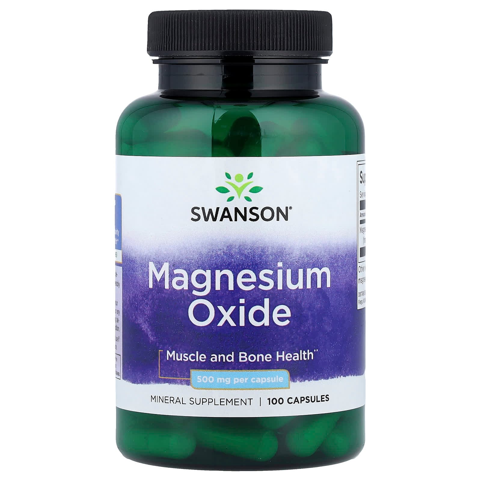 Swanson Vitamins Magnesium Oxide – 100 gélules de Swanson Vitamins