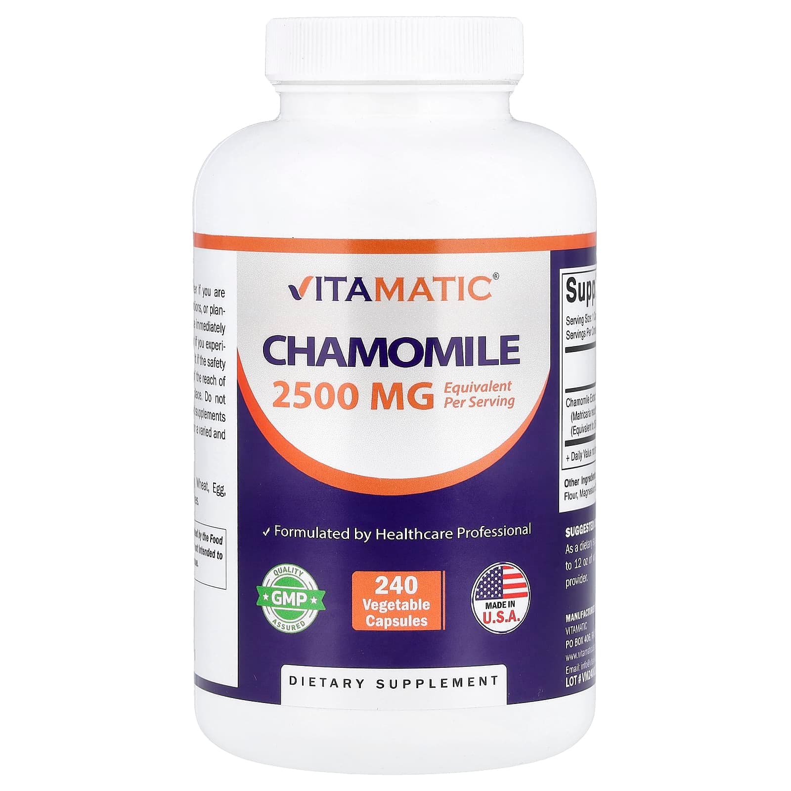 Vitamatic Chamomile – 2500 mg de Vitamatic