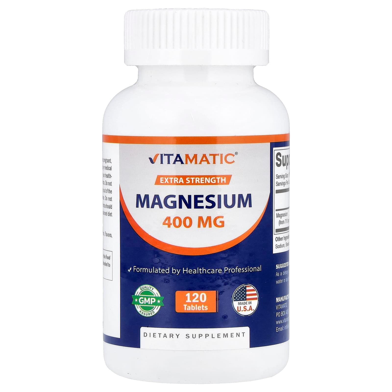 Vitamatic Magnesium – 120 comprimés de Vitamatic