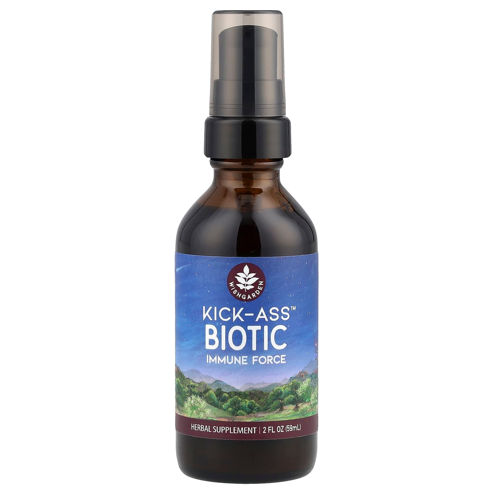 WishGarden Herbs Kick-Ass Biotic, Immune Force – 59 ml de WishGarden Herbs
