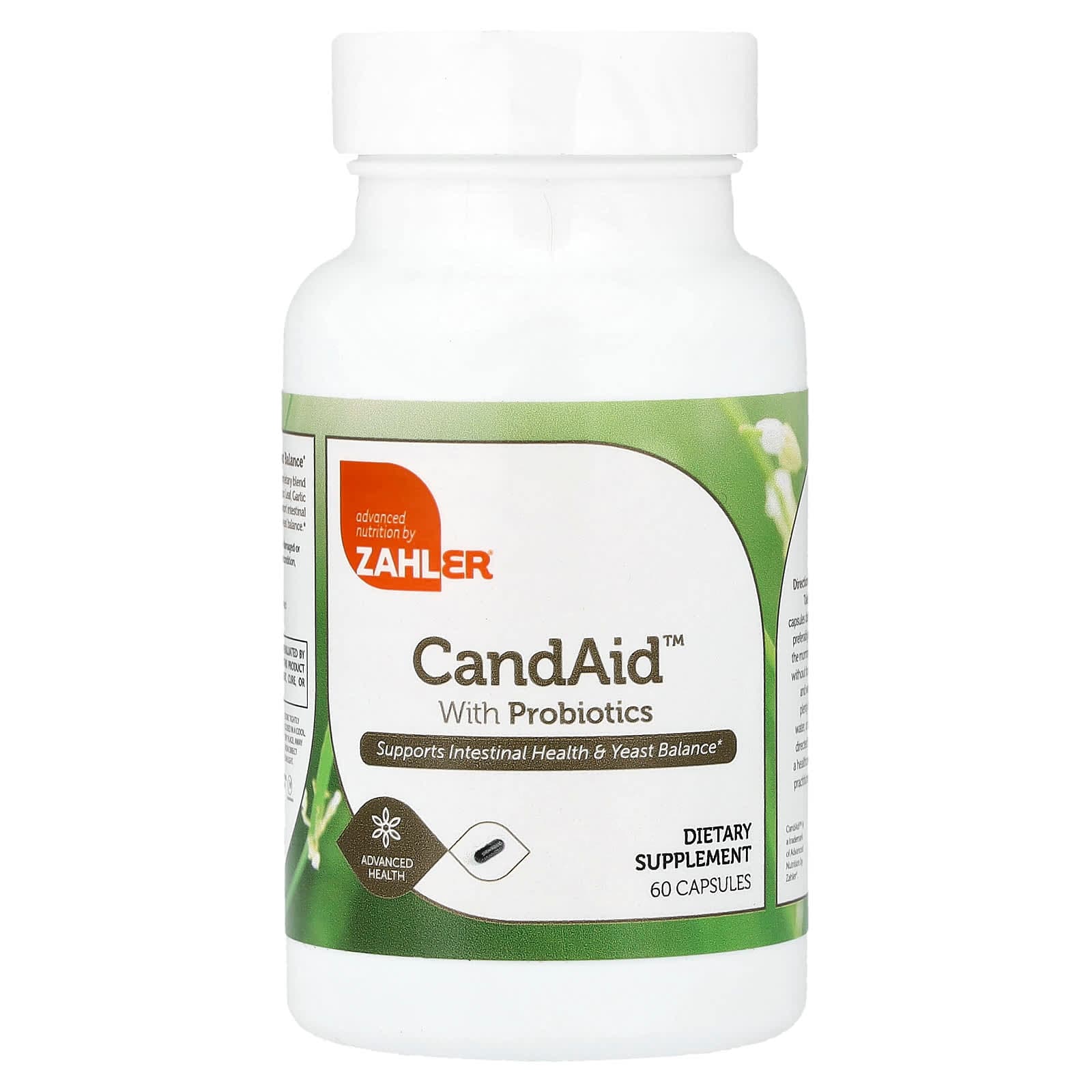 Zahler CandAid, With Probiotics – 60 gélules de Zahler