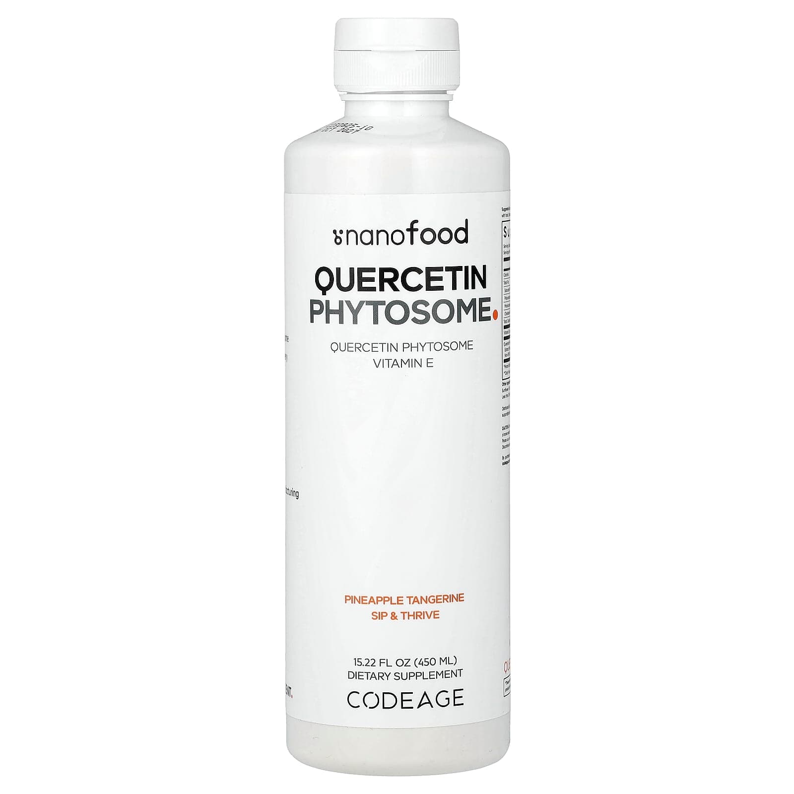 Codeage Quercetin Phytosome – Pineapple Tangerine – 450 ml de Codeage