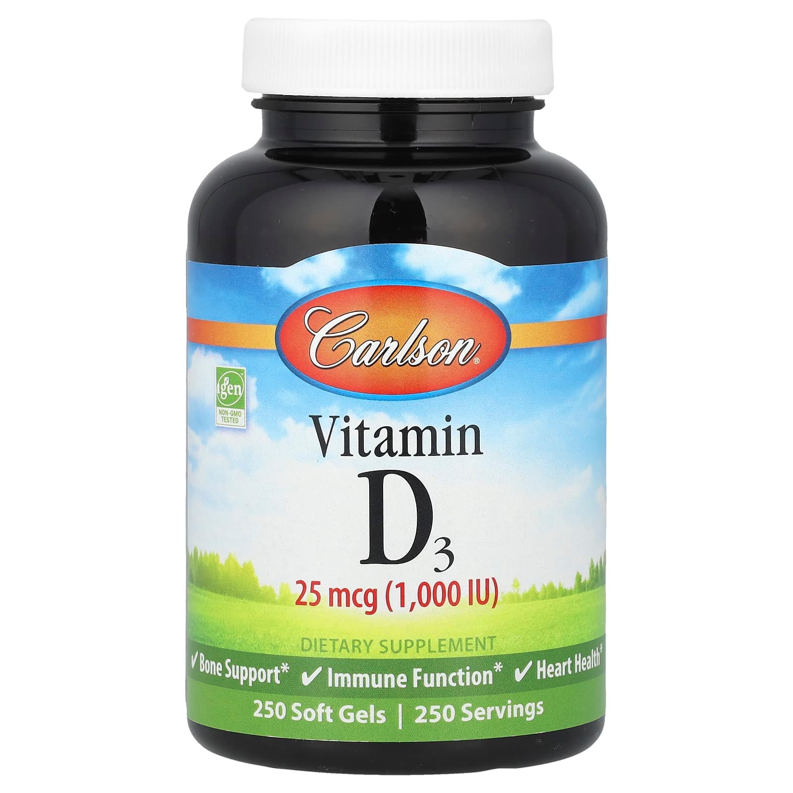Carlson Vitamin D3 – 250 capsules molles de Carlson