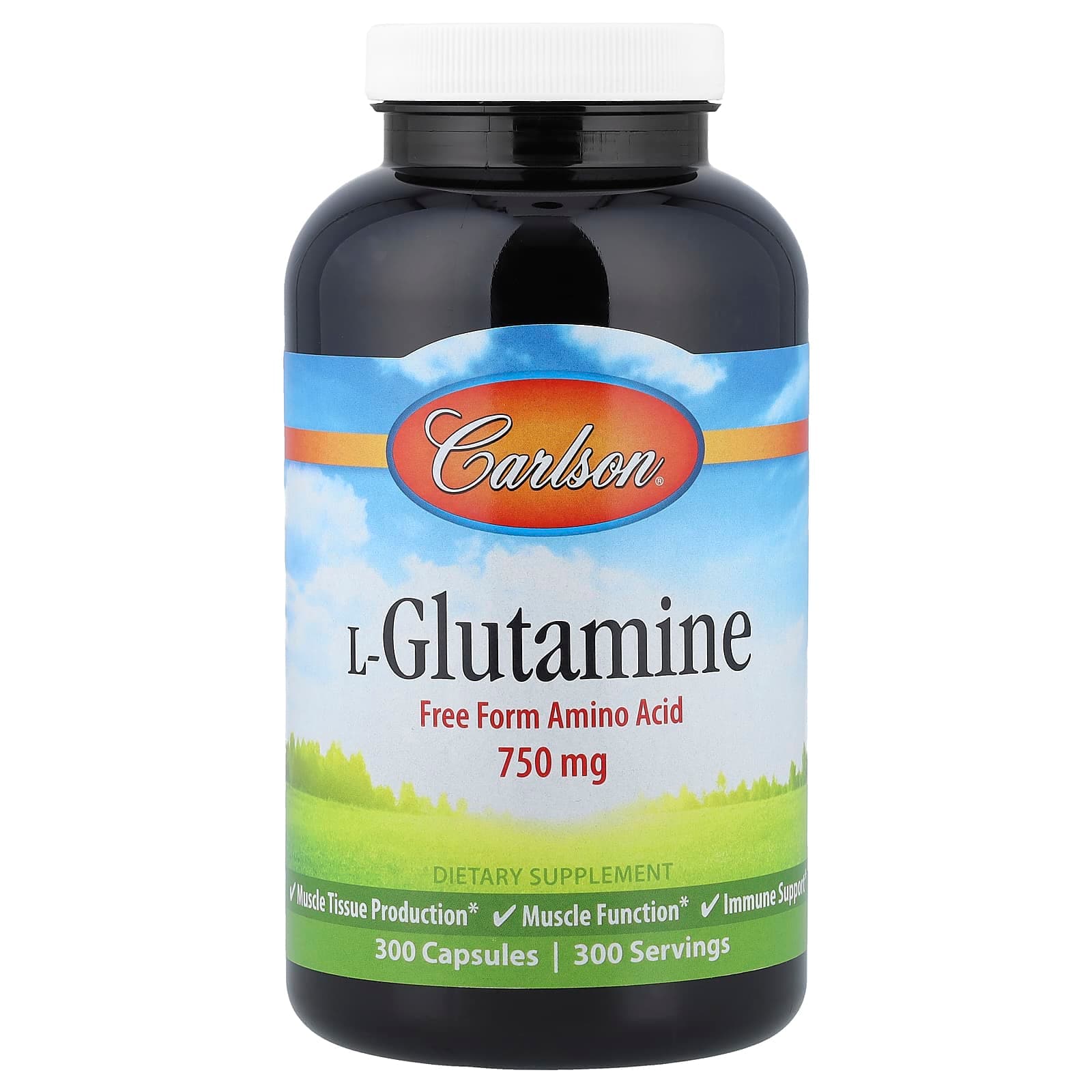 Carlson L-Glutamine – 300 gélules de Carlson