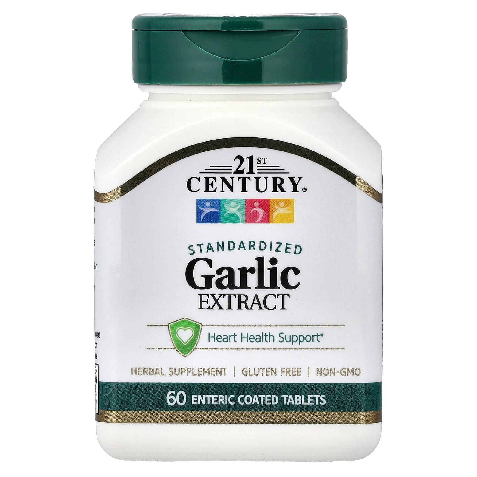 21st Century Garlic Extract, Standardized, 60 Enteric Coated Tablets de 21st Century