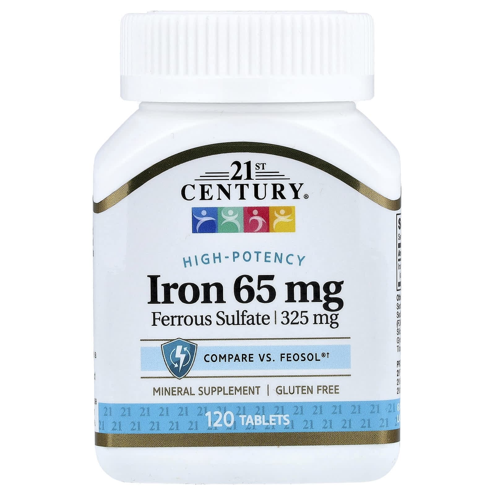 21st Century Iron – 120 comprimés de 21st Century
