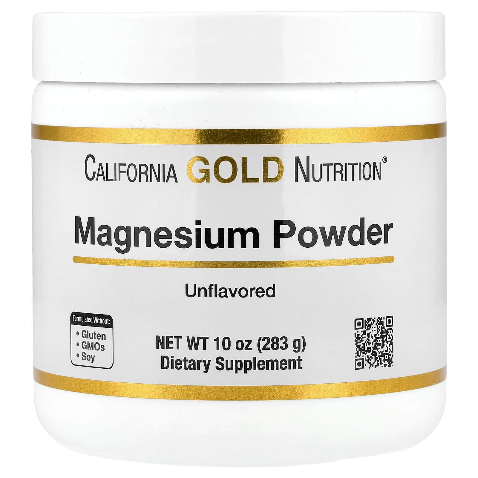 California Gold Nutrition Magnesium Powder Beverage – Sans arôme – 283 g de California Gold Nutrition