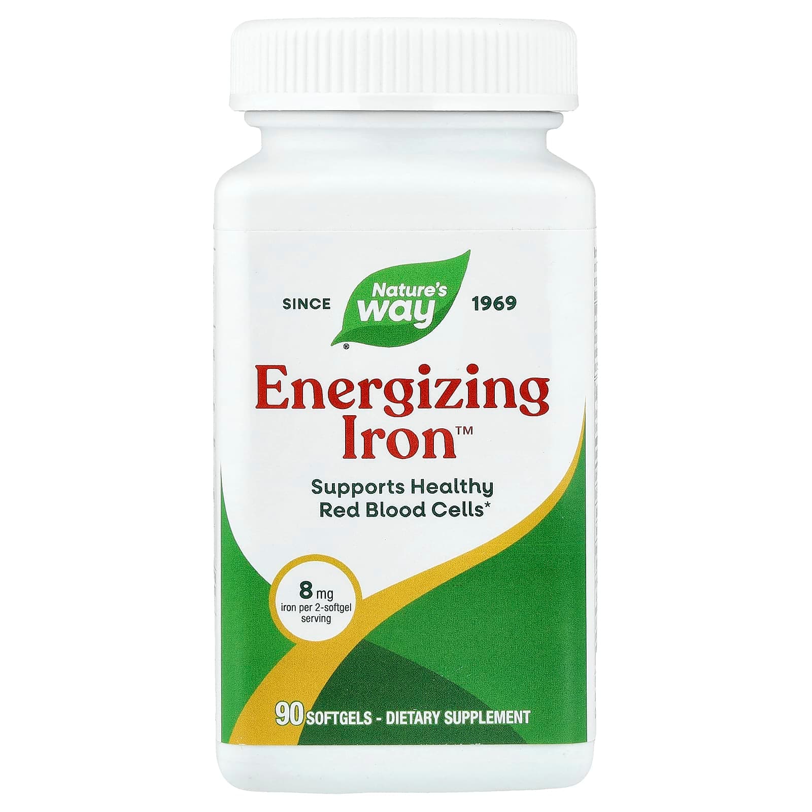 Nature's Way Energizing Iron – 90 capsules molles de Nature's Way