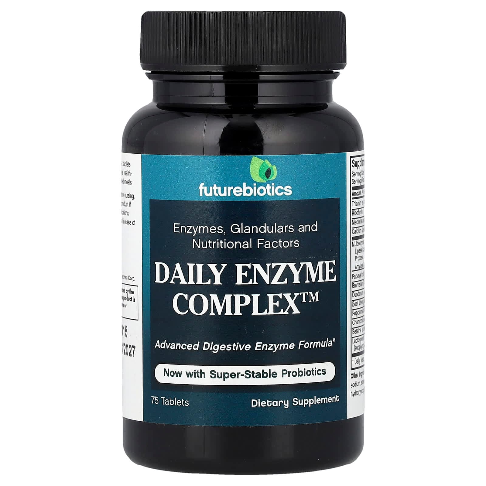 Futurebiotics Daily Enzyme Complex – 75 comprimés de Futurebiotics